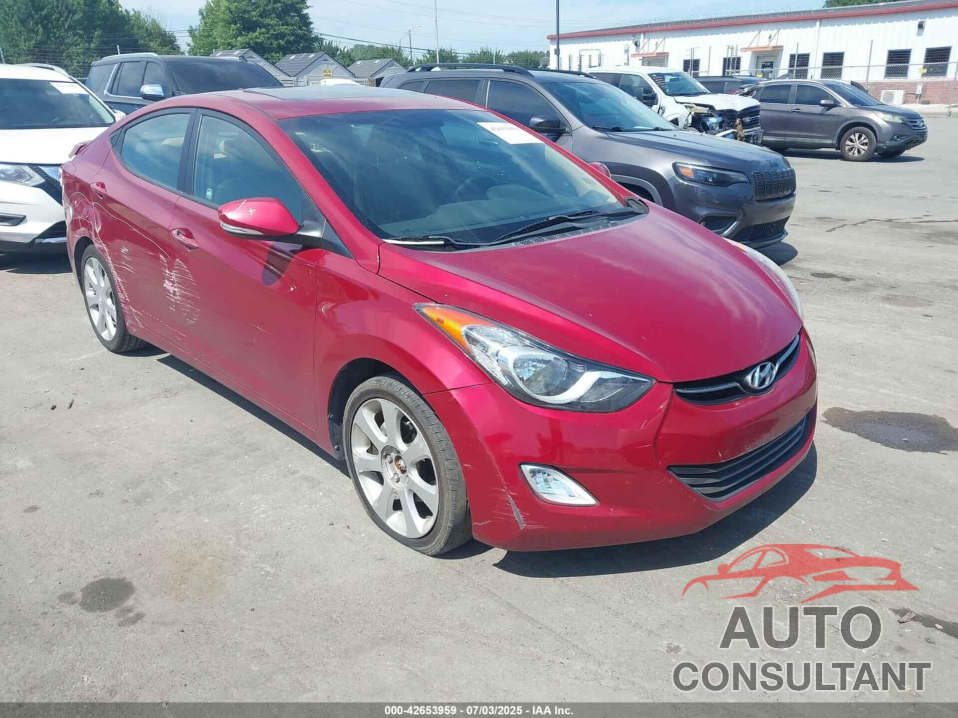 HYUNDAI ELANTRA 2012 - KMHDH4AE7CU362184