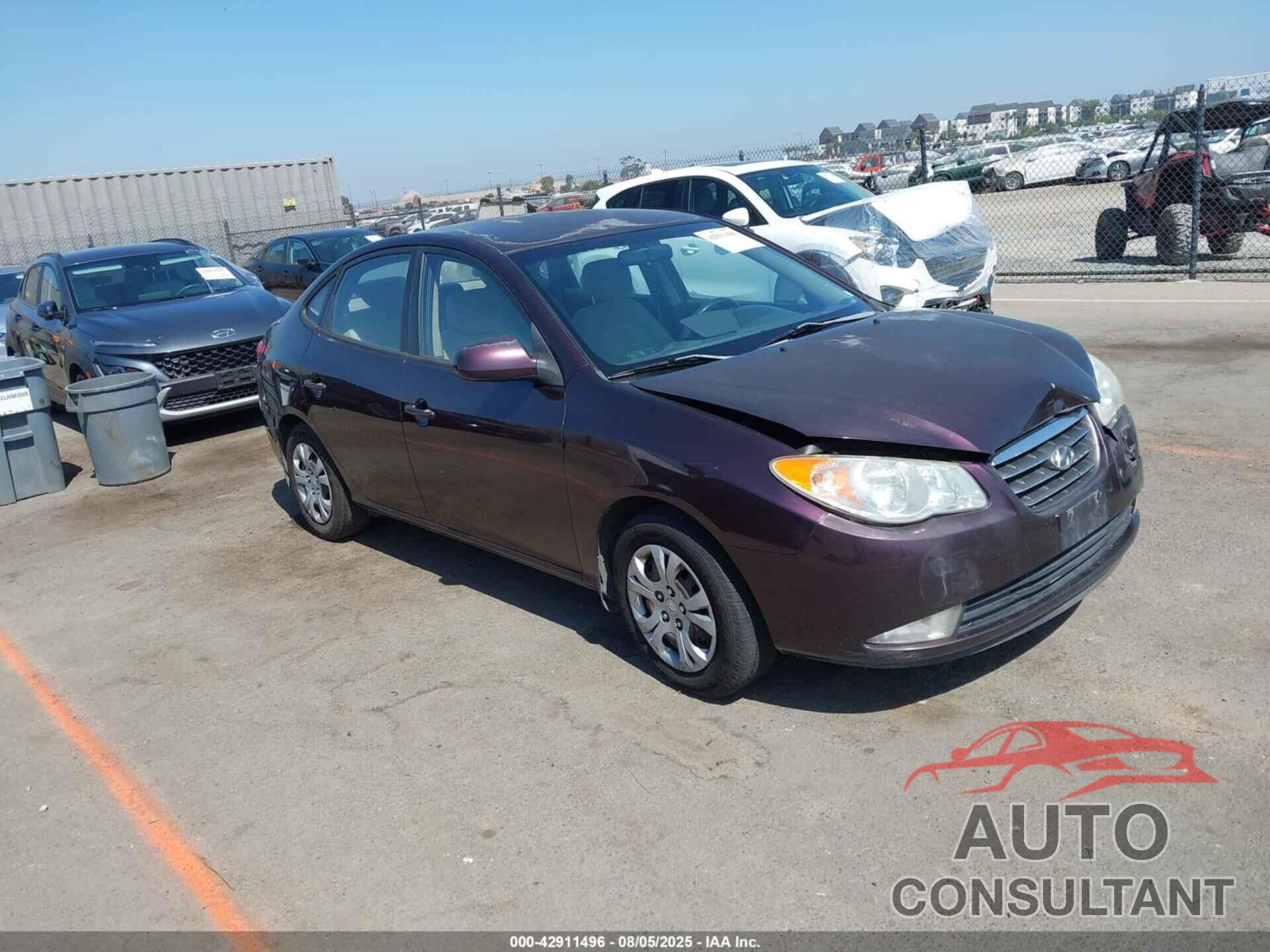 HYUNDAI ELANTRA 2009 - KMHDU46D39U758570