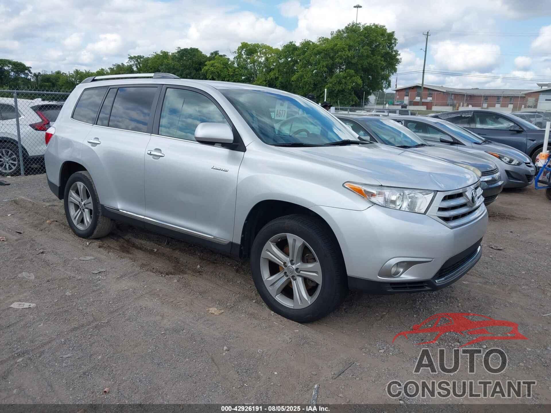 TOYOTA HIGHLANDER 2013 - 5TDYK3EH6DS098581