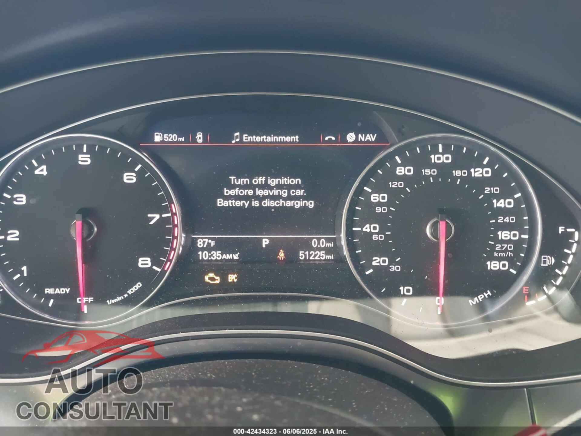 AUDI A6 2017 - WAUC8AFC8HN083573