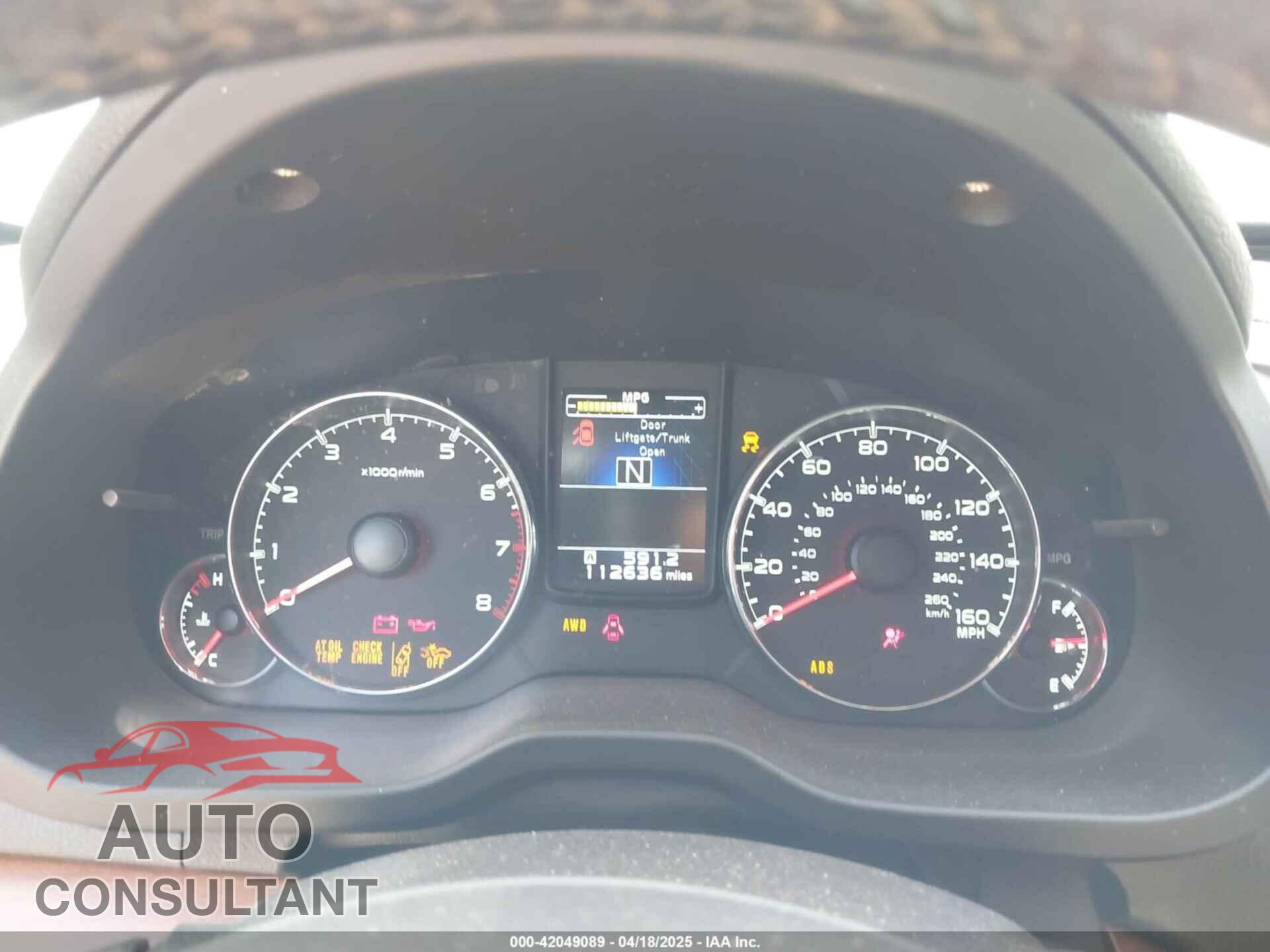 SUBARU OUTBACK 2013 - 4S4BRDPC6D2272919