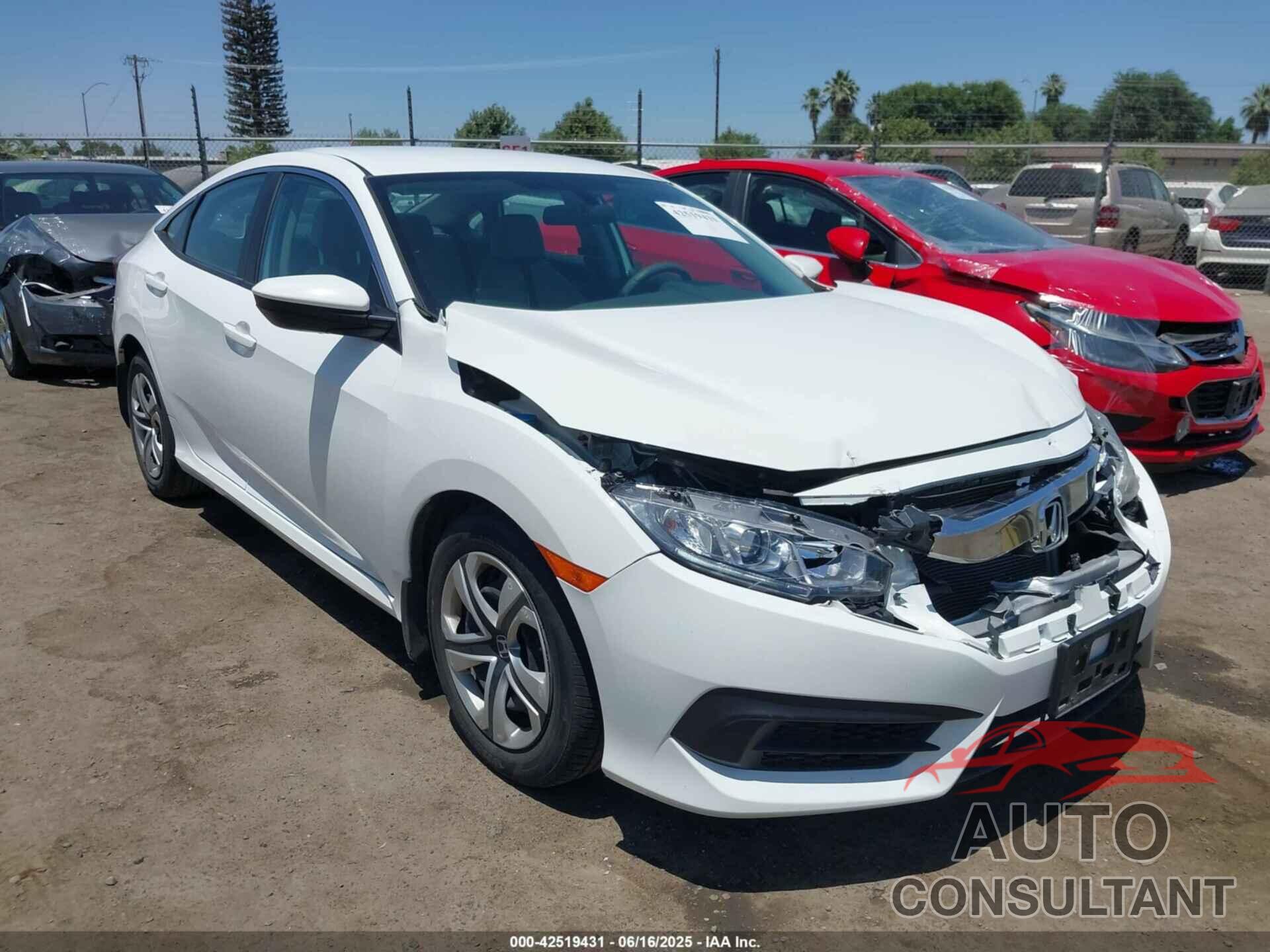HONDA CIVIC 2017 - 19XFC2F54HE203413