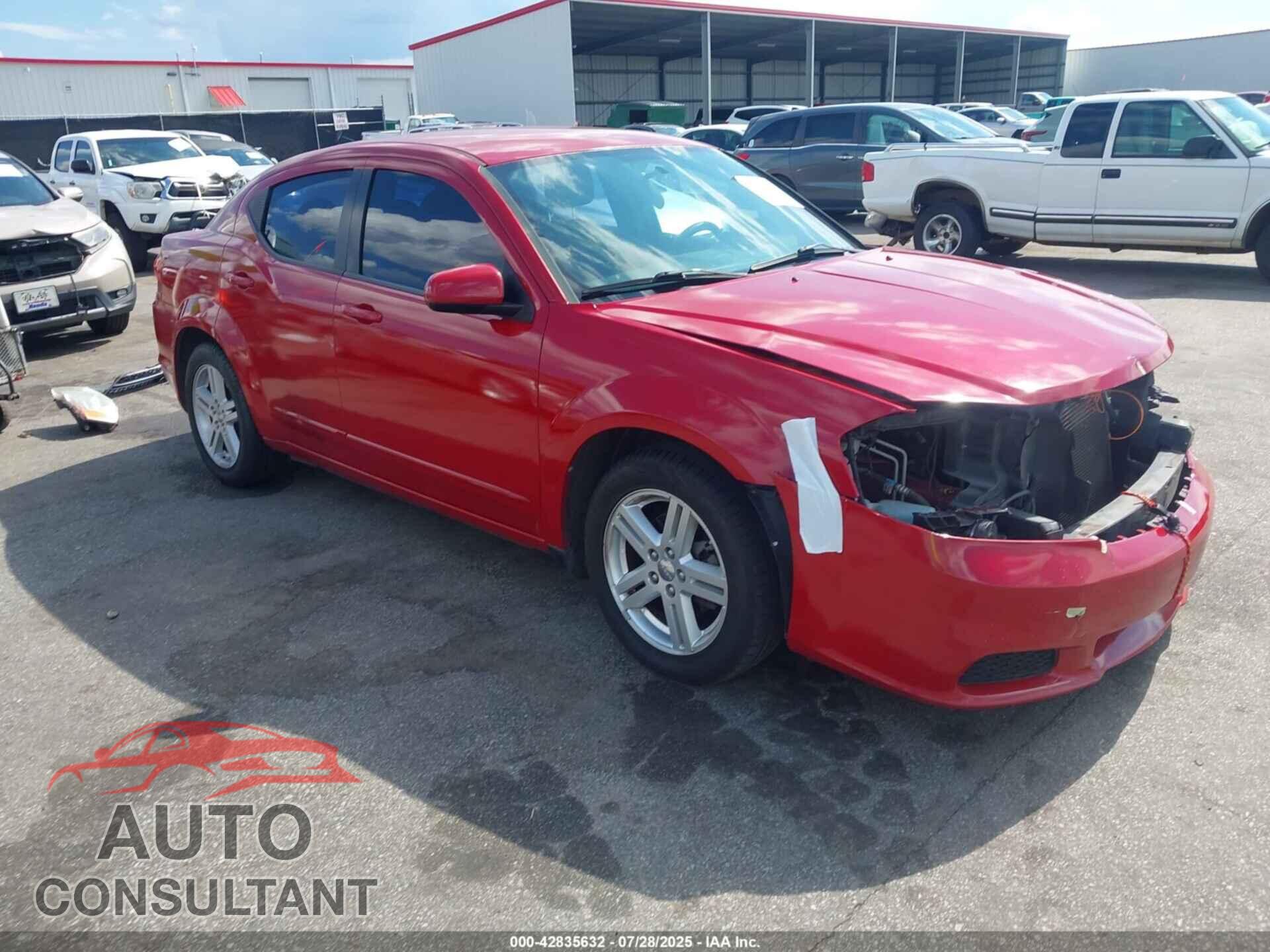 DODGE AVENGER 2013 - 1C3CDZCB2DN562188
