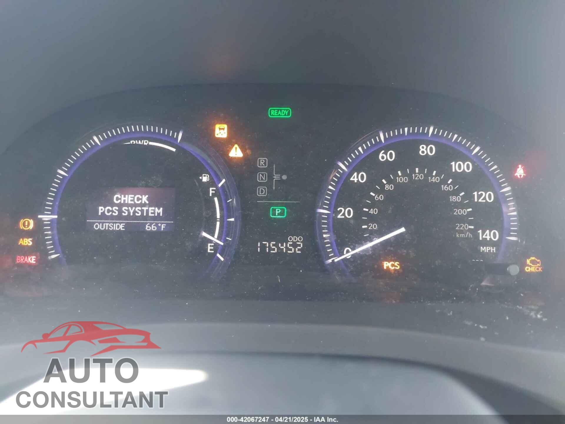 LEXUS HS 250H 2010 - JTHBB1BAXA2000929