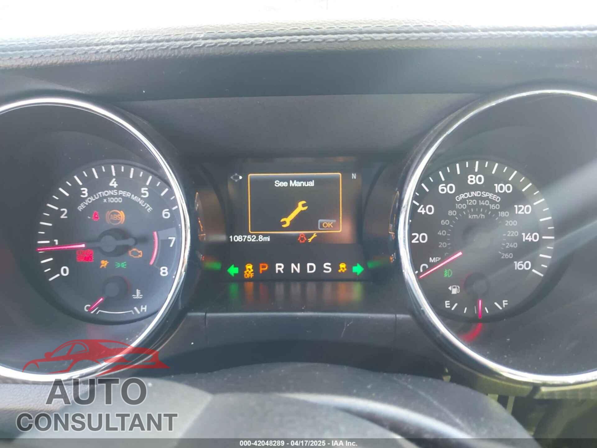 FORD MUSTANG 2016 - 1FA6P8TH7G5259089