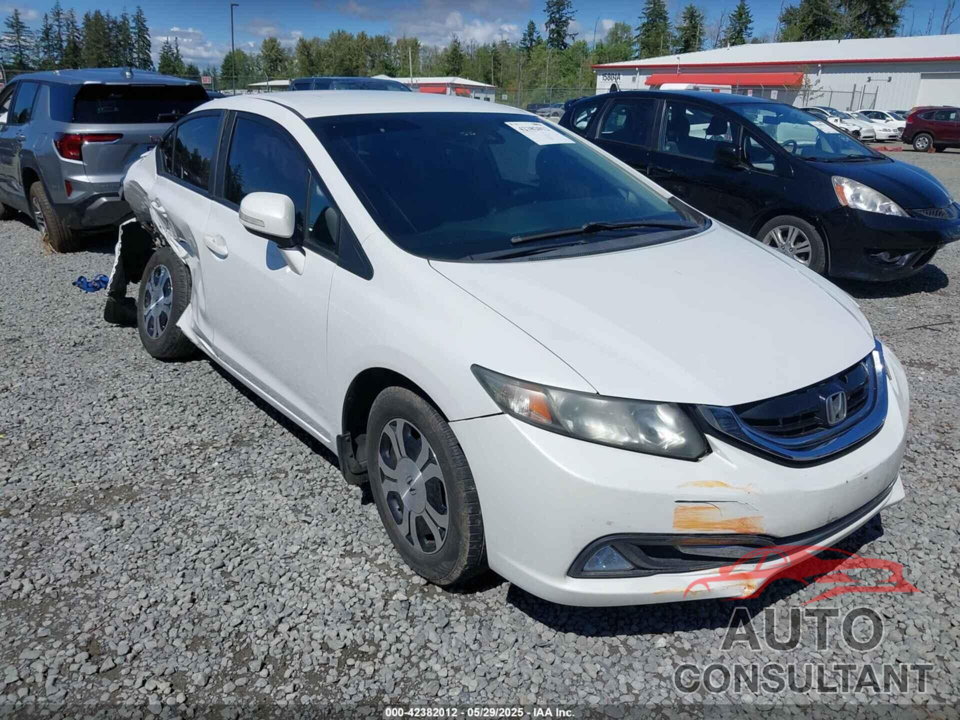 HONDA CIVIC HYBRID 2013 - 19XFB4F3XDE201172