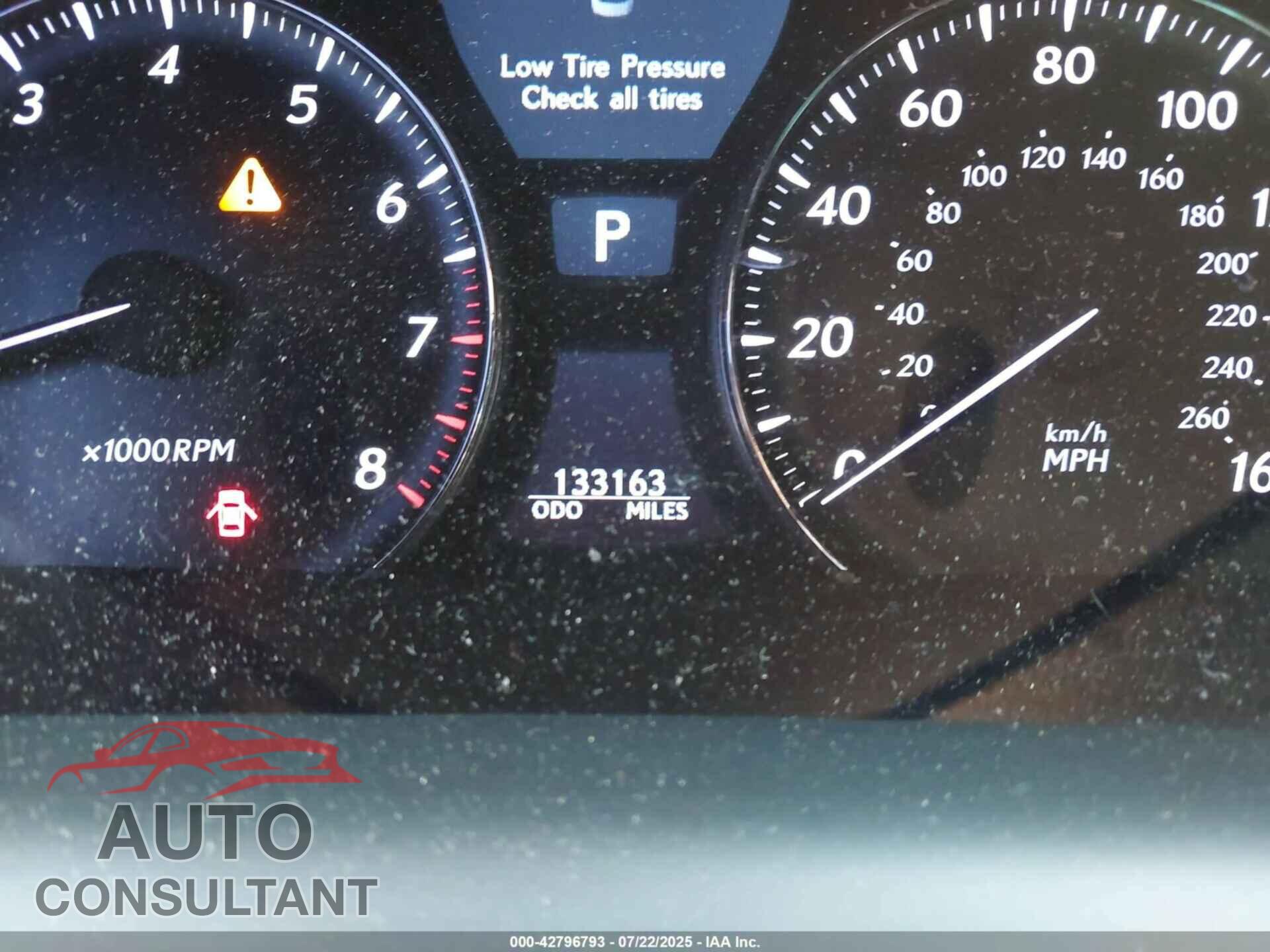 LEXUS LS 460 2012 - JTHBL5EF1C5111656