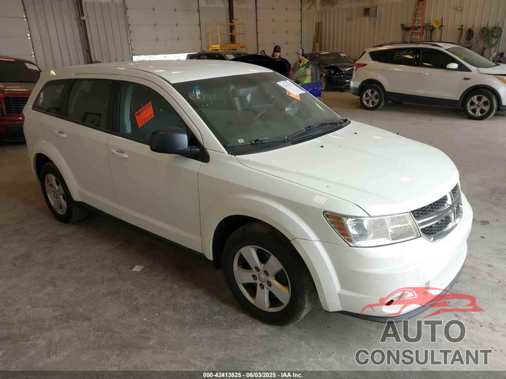 DODGE JOURNEY 2013 - 3C4PDCAB6DT622180