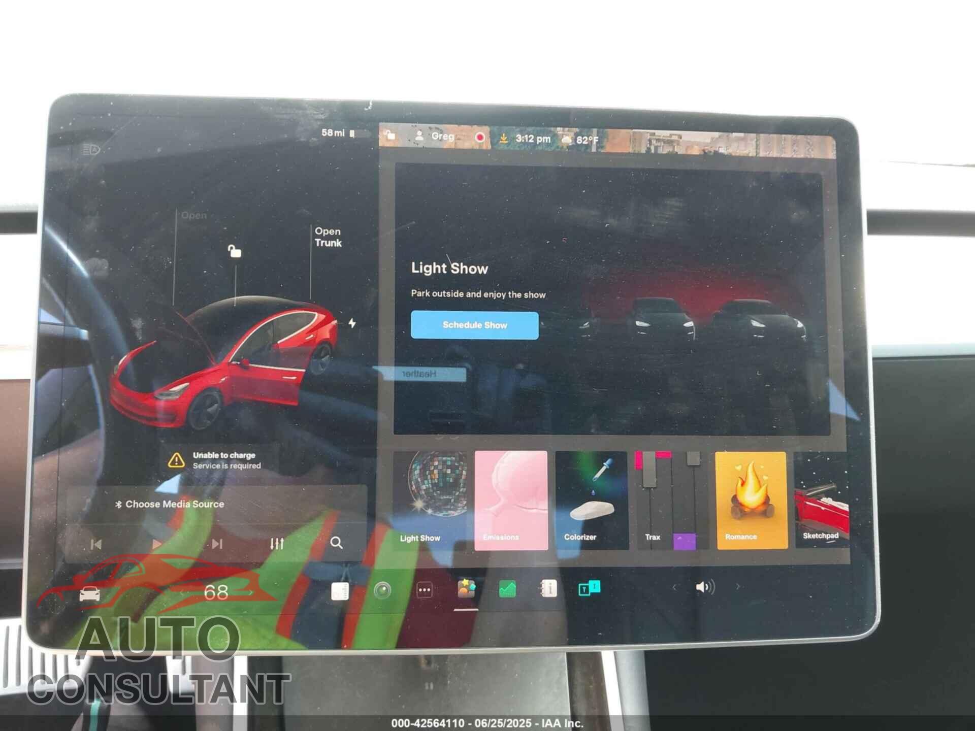 TESLA MODEL 3 2019 - 5YJ3E1EB7KF387178