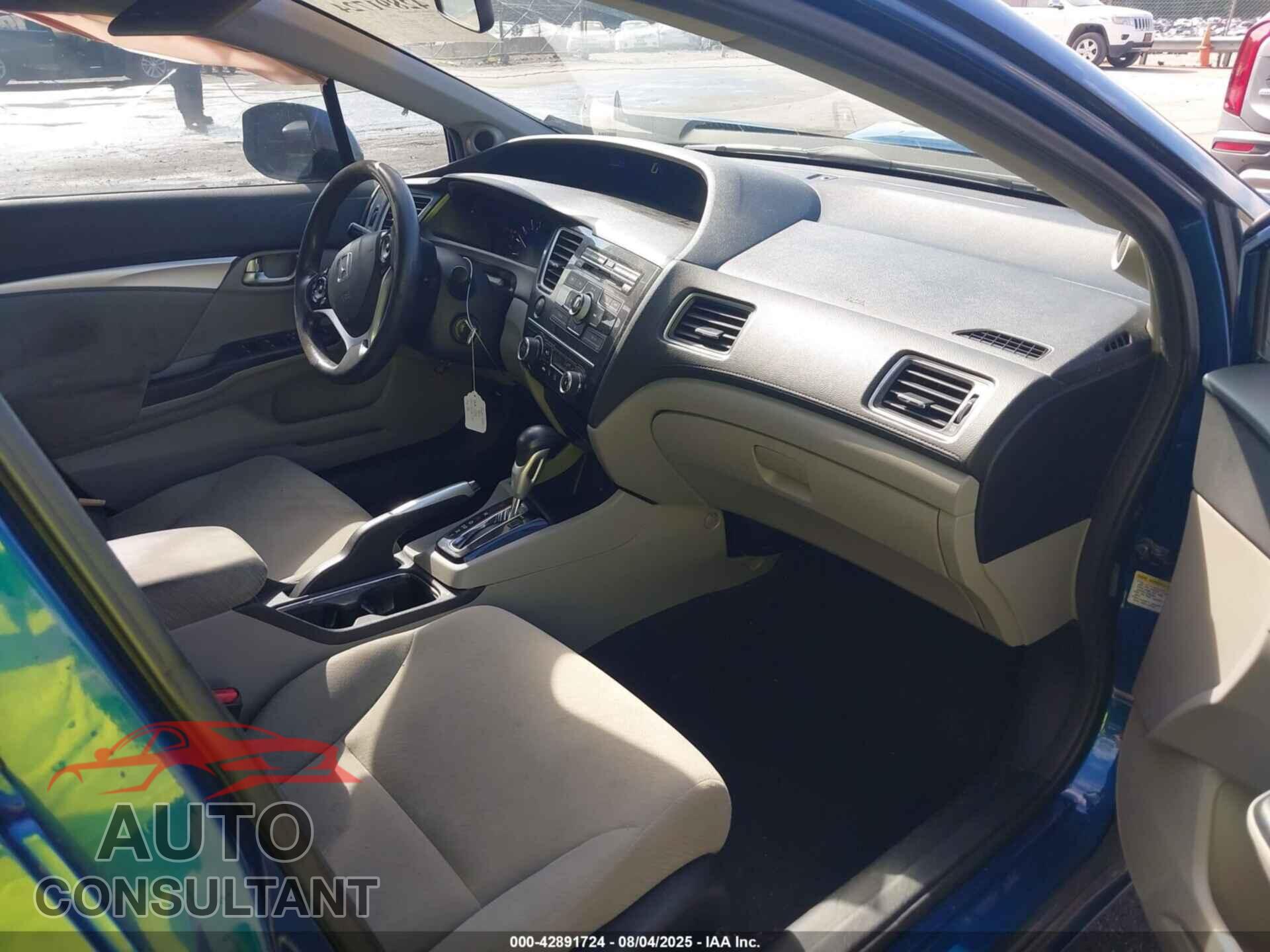 HONDA CIVIC 2013 - 19XFB2F89DE233224