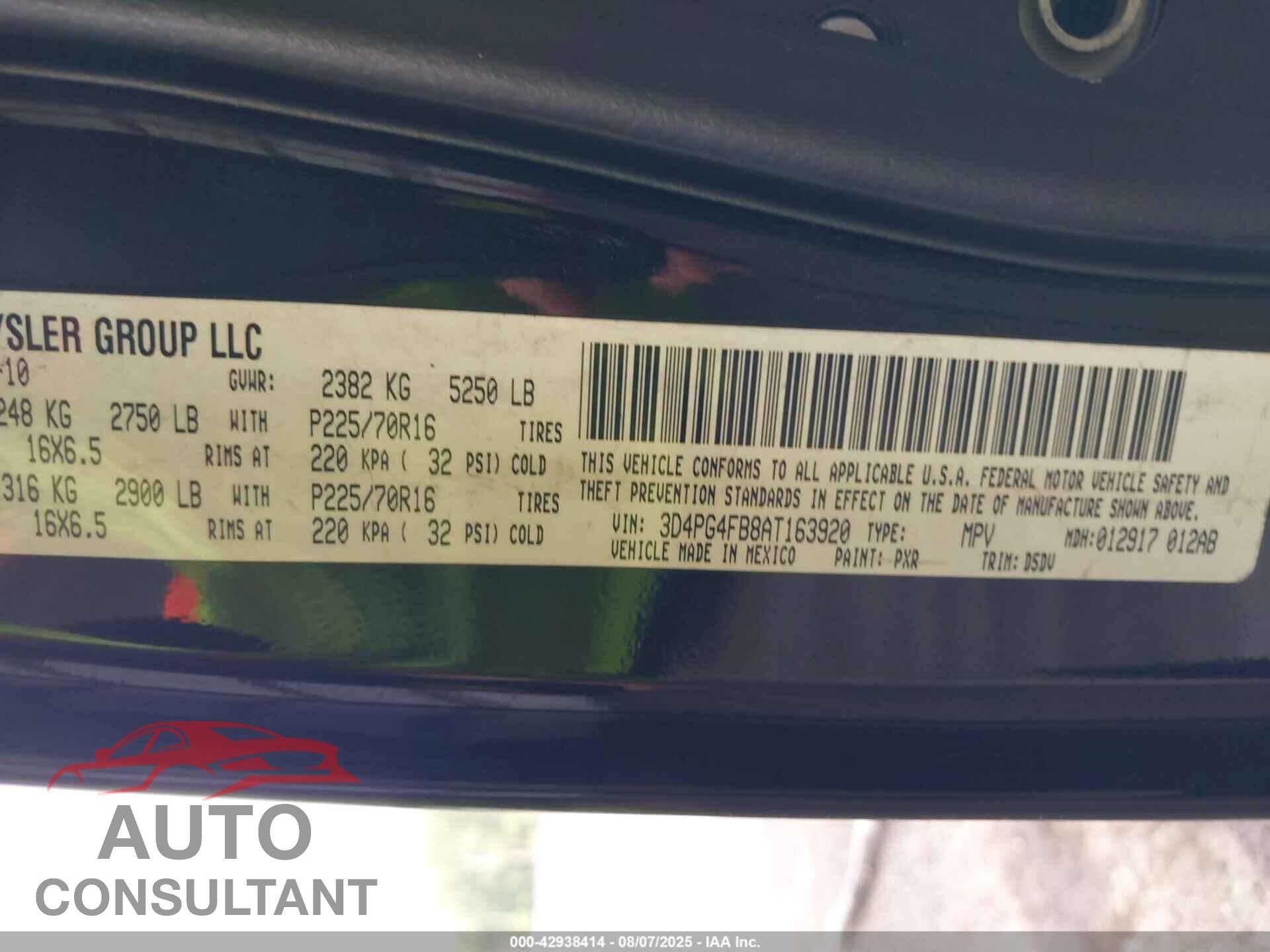 DODGE JOURNEY 2010 - 3D4PG4FB8AT163920