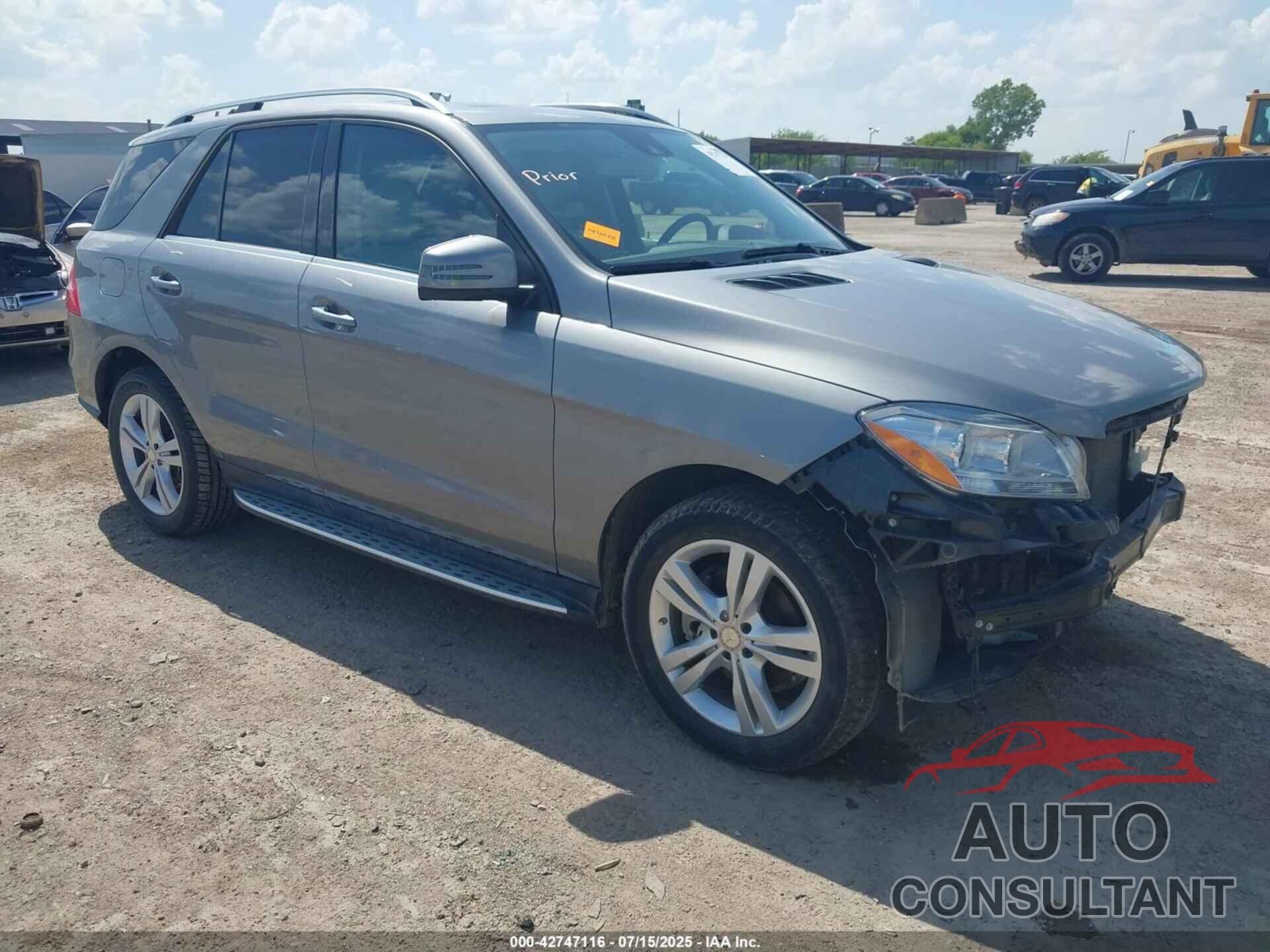 MERCEDES-BENZ ML 350 2015 - 4JGDA5JB8FA453809