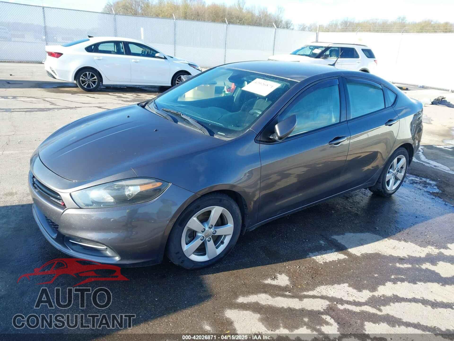 DODGE DART 2015 - 1C3CDFBB9FD330289