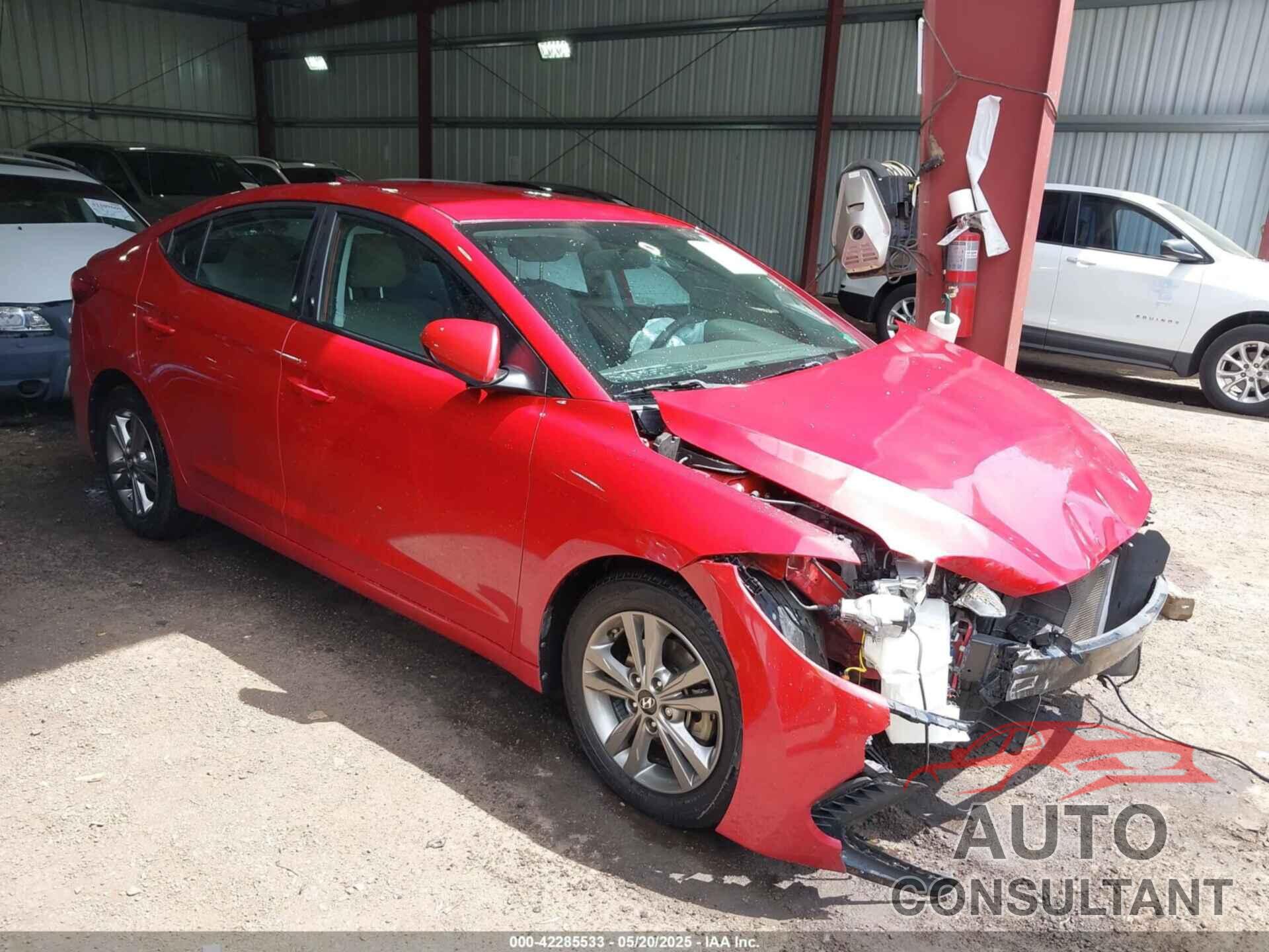 HYUNDAI ELANTRA 2018 - 5NPD84LF4JH374441