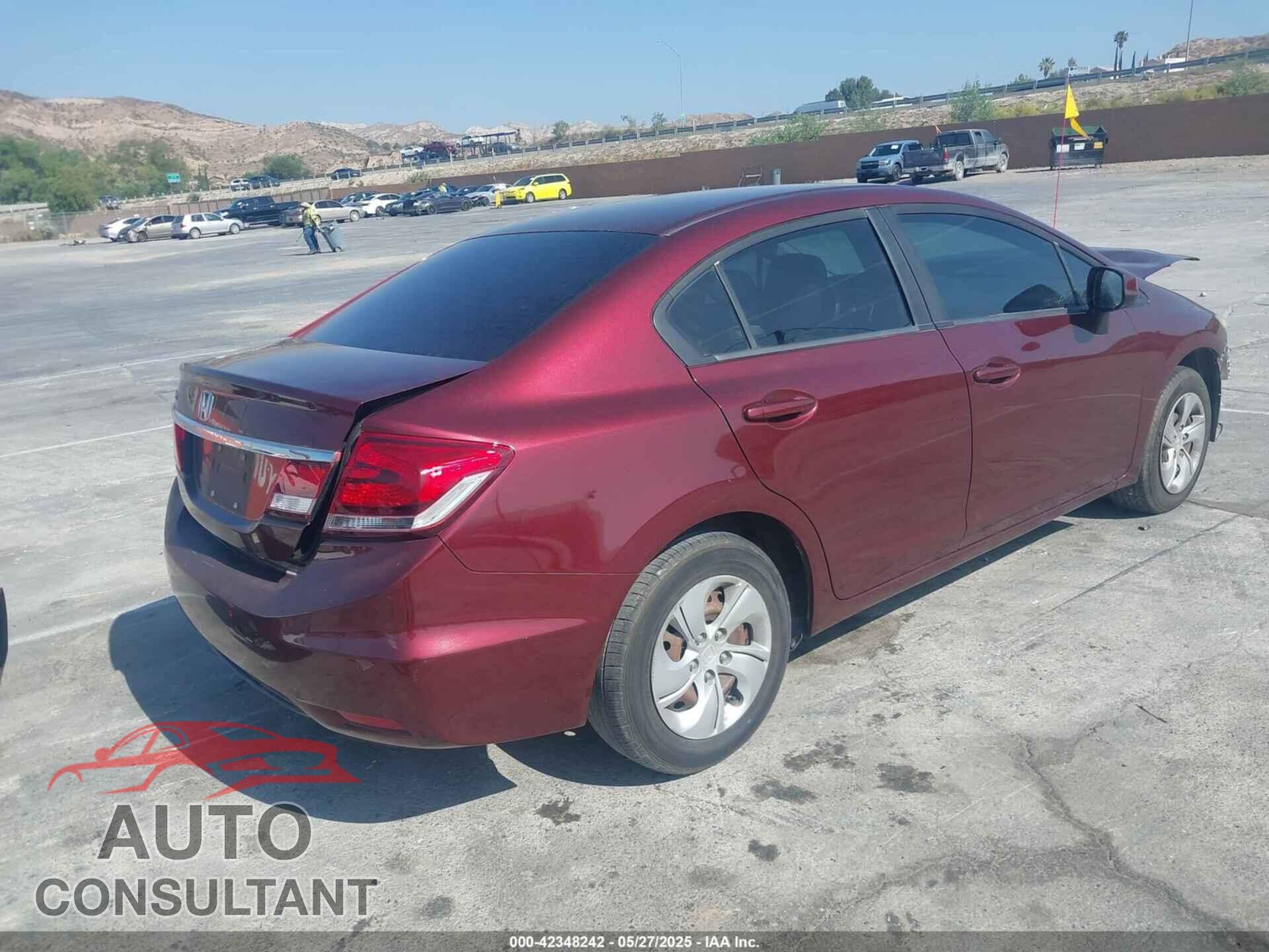 HONDA CIVIC 2013 - 19XFB2F52DE257158