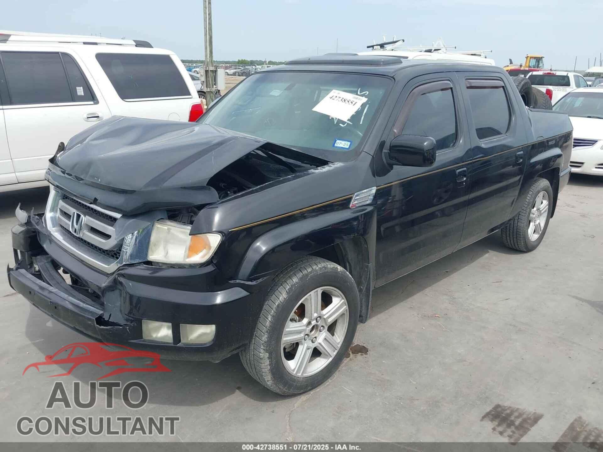 HONDA RIDGELINE 2011 - 5FPYK1F57BB003379