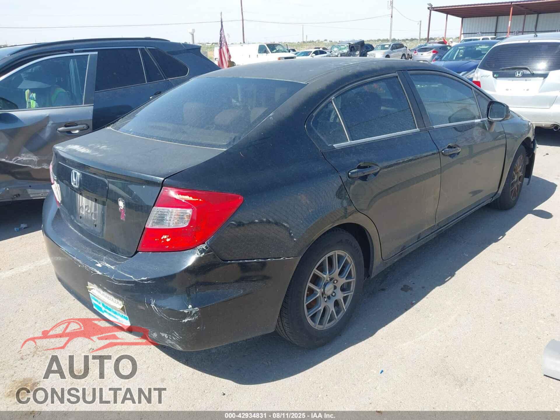 HONDA CIVIC 2012 - 2HGFB2F59CH612475
