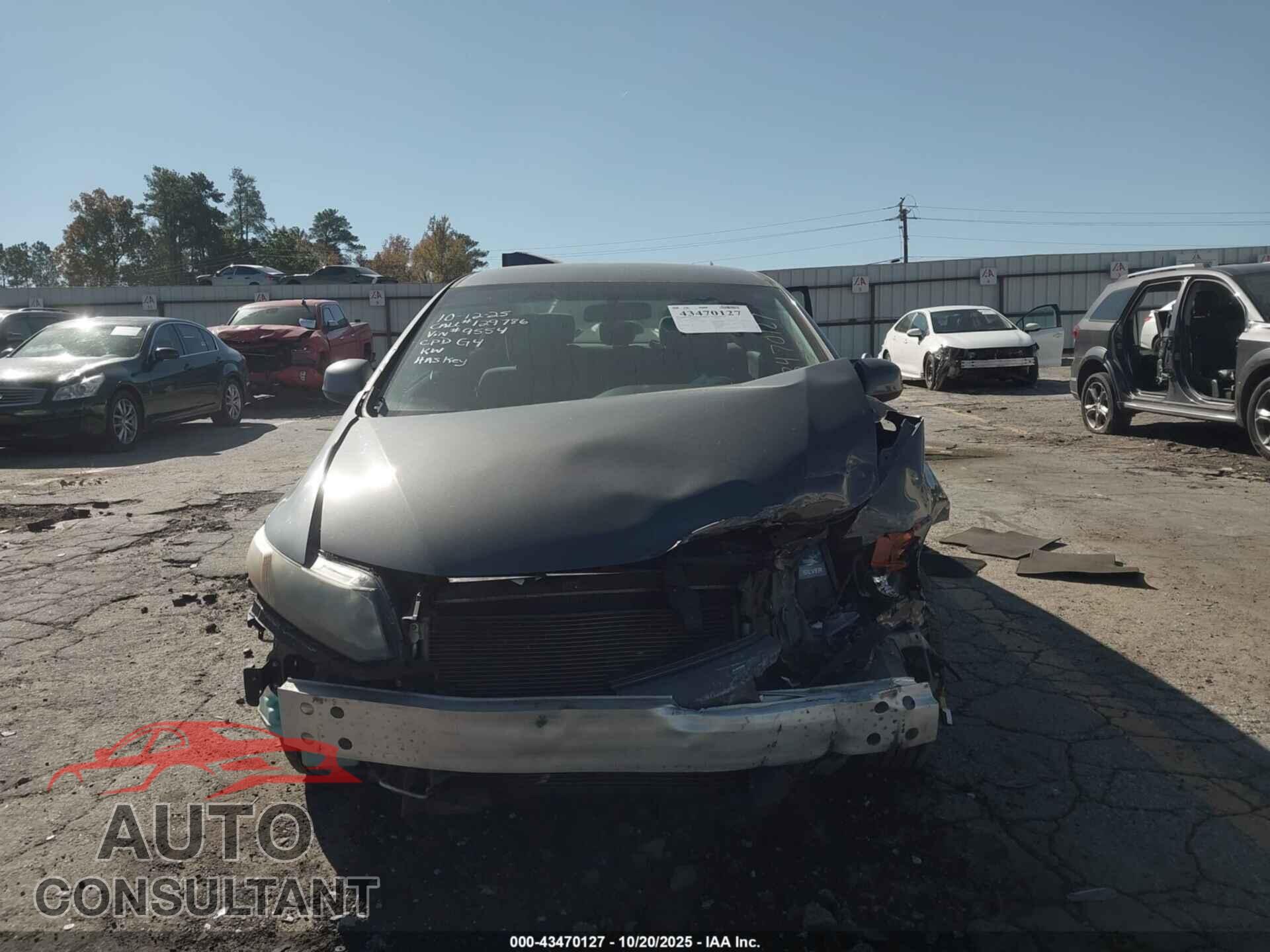 HONDA CIVIC 2012 - 19XFB2F54CE089554
