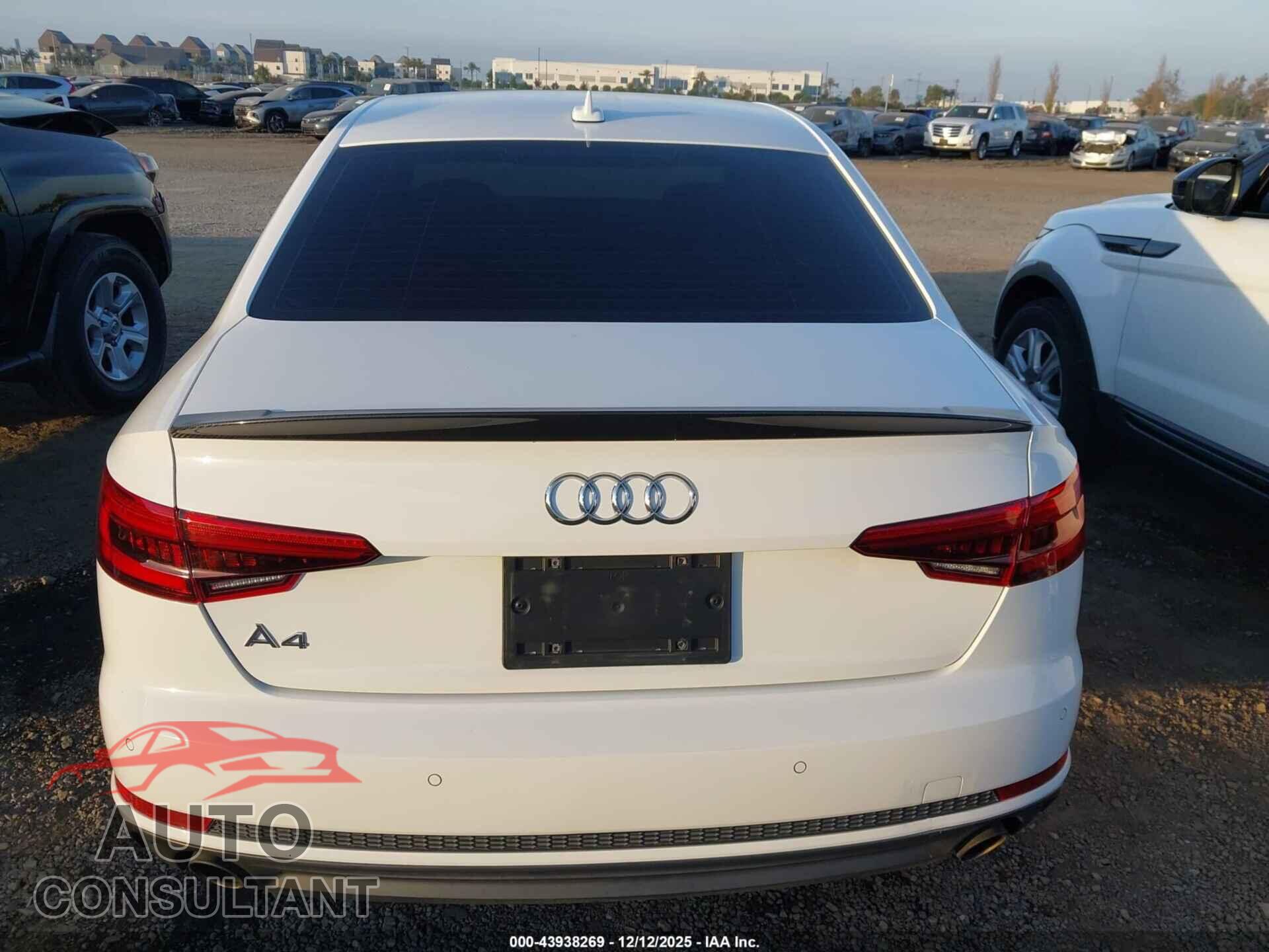 AUDI A4 2017 - WAULNAF42HN032829