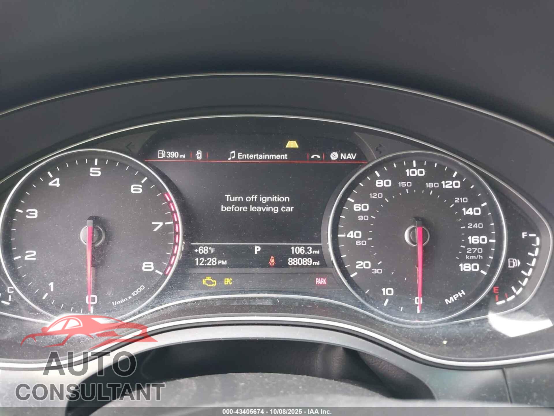 AUDI A6 2013 - WAUJGAFC1DN038656