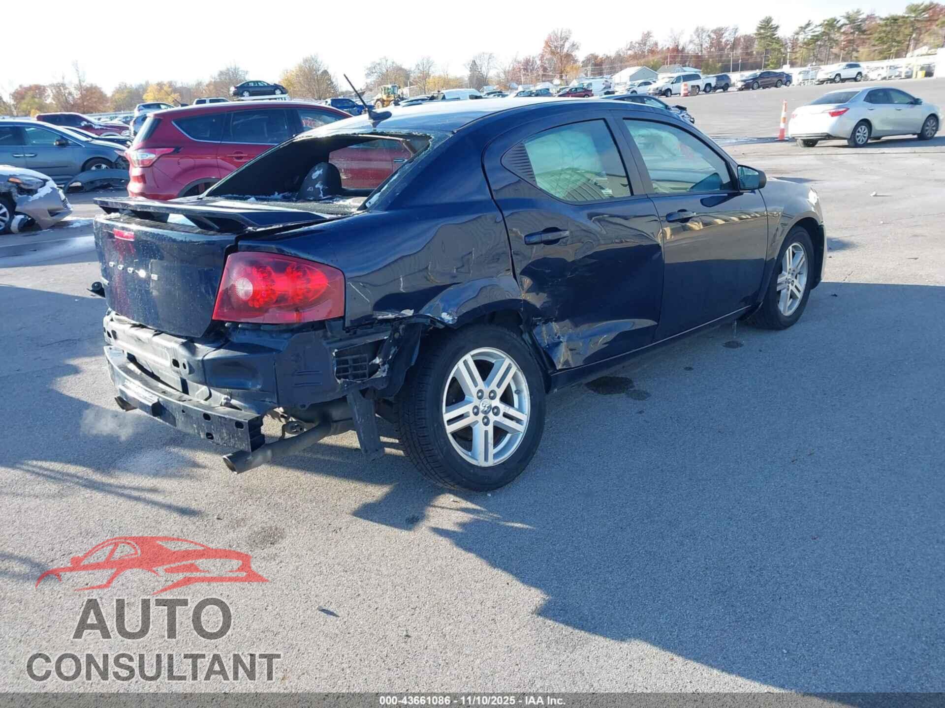 DODGE AVENGER 2013 - 1C3CDZAG4DN771768