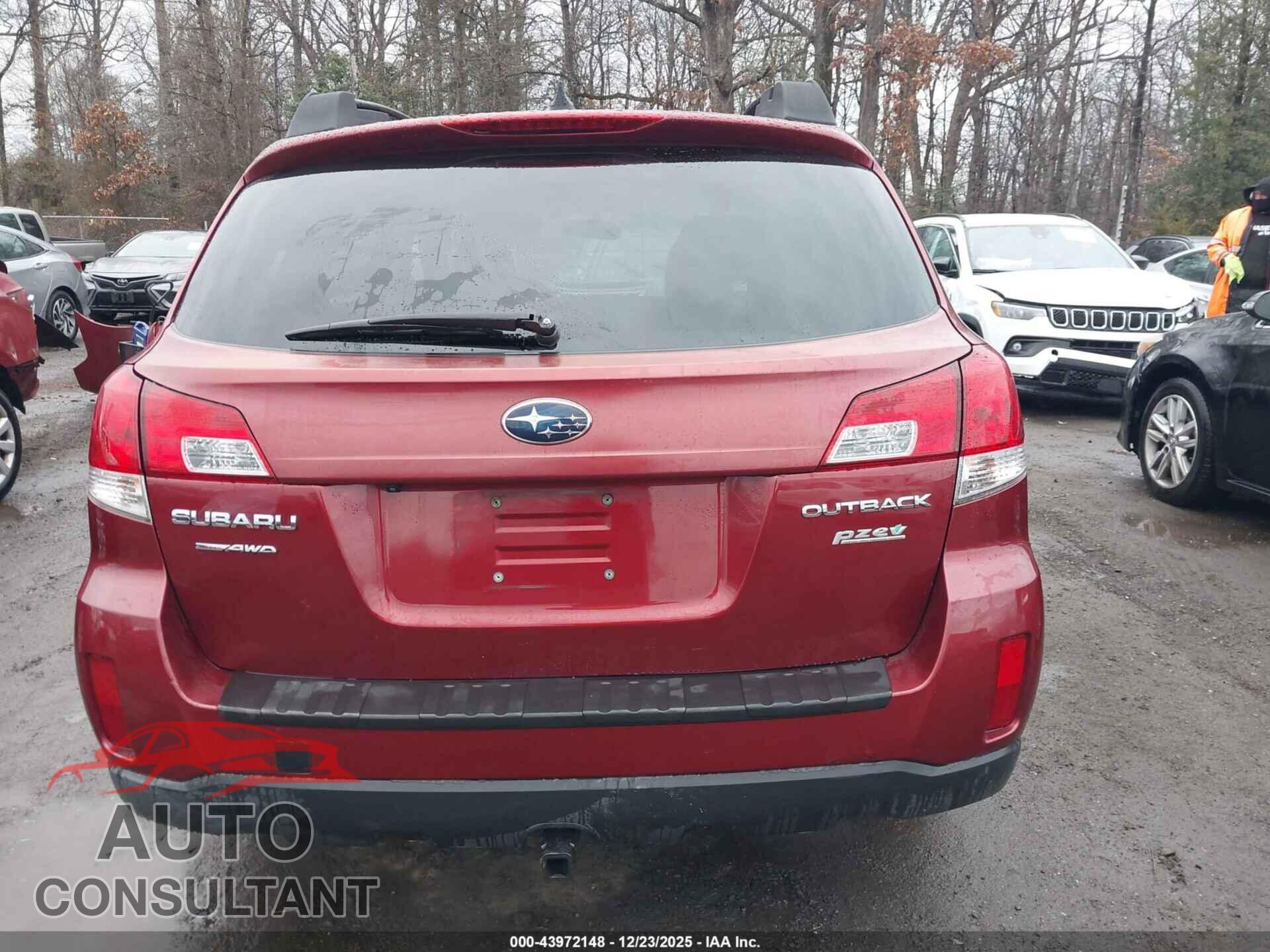 SUBARU OUTBACK 2013 - 4S4BRBPC2D3234540