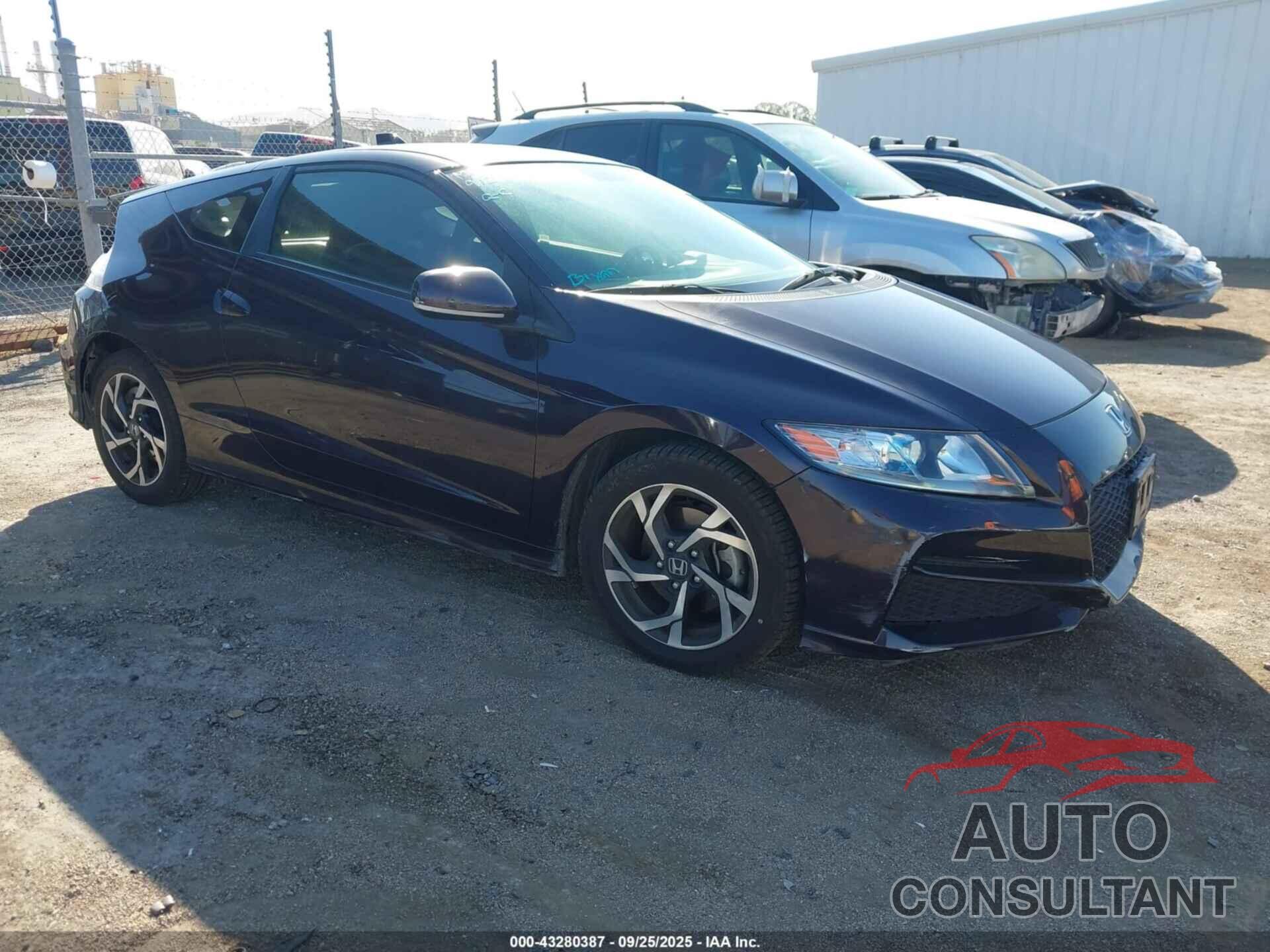 HONDA CR-Z 2016 - JHMZF1D42GS000491