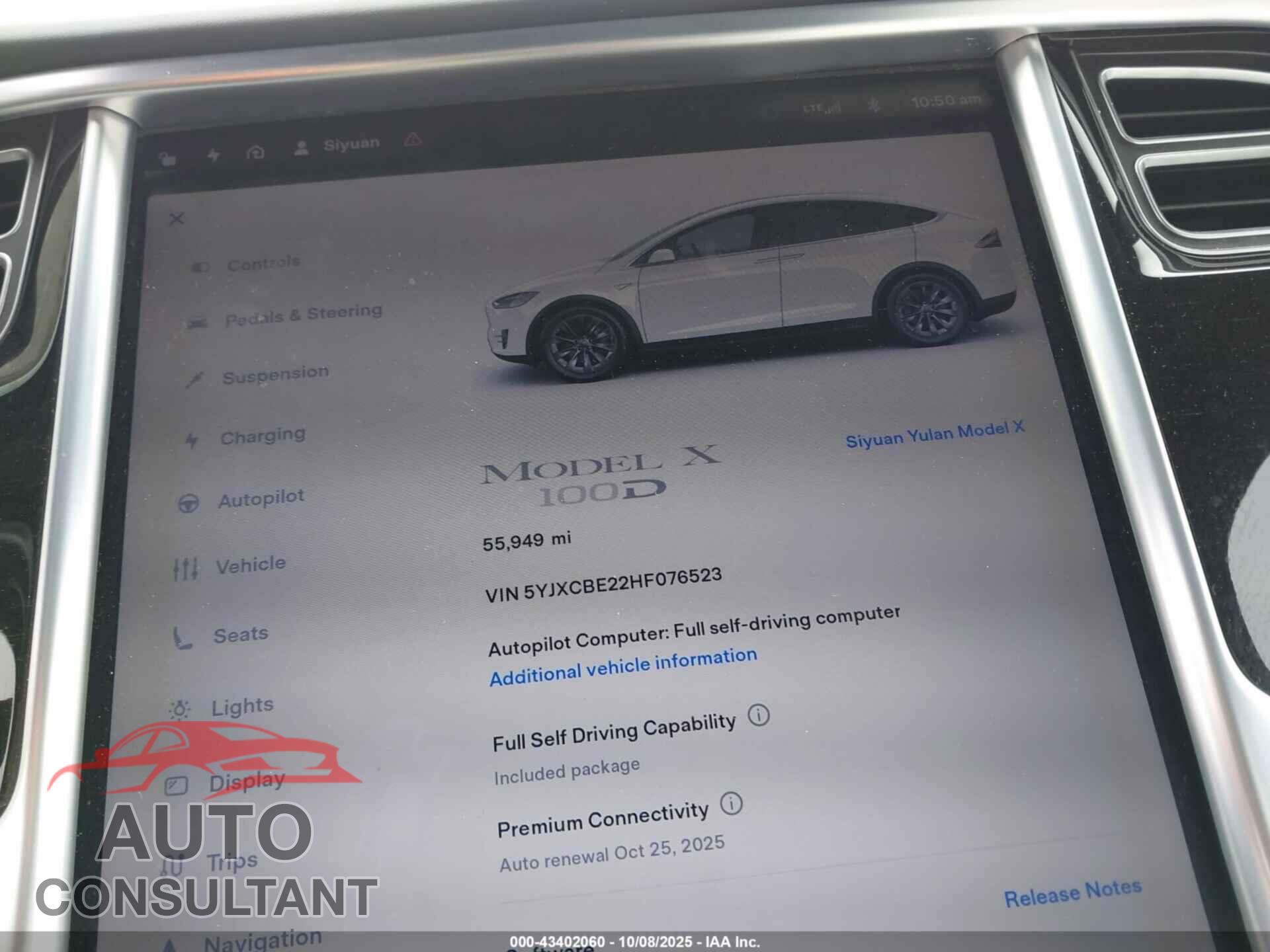 TESLA MODEL X 2017 - 5YJXCBE22HF076523