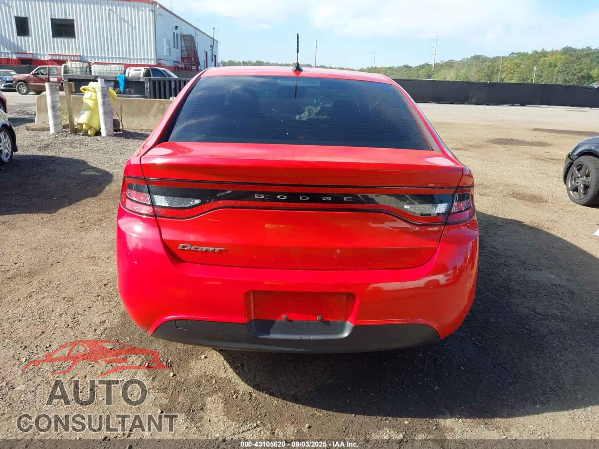 DODGE DART 2016 - 1C3CDFAA4GD652977