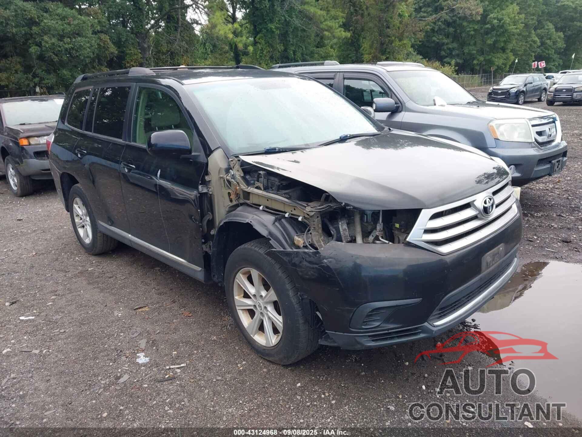 TOYOTA HIGHLANDER 2012 - 5TDBK3EH1CS106462