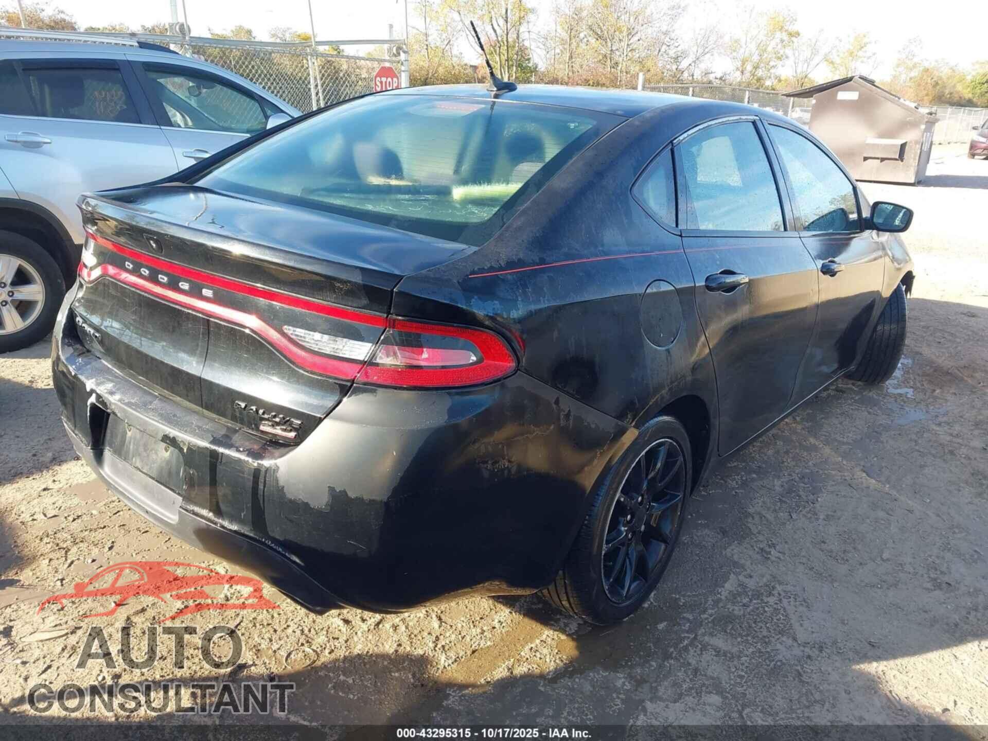 DODGE DART 2014 - 1C3CDFBB8ED716295