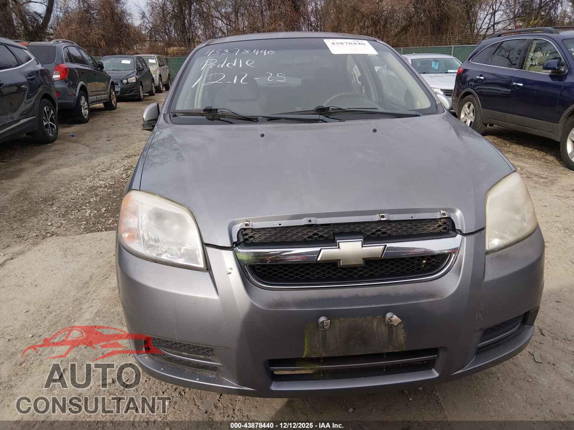 CHEVROLET AVEO 2011 - KL1TD5DEXBB259632