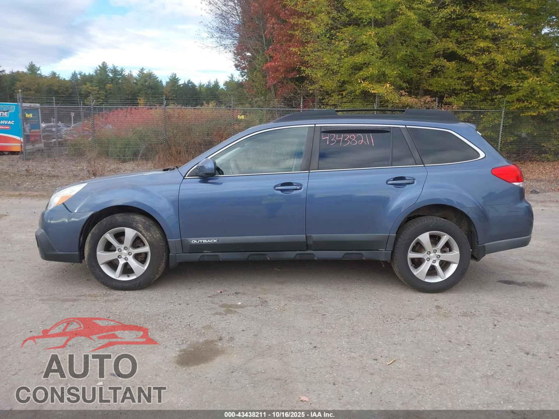 SUBARU OUTBACK 2014 - 4S4BRBLC8E3247414