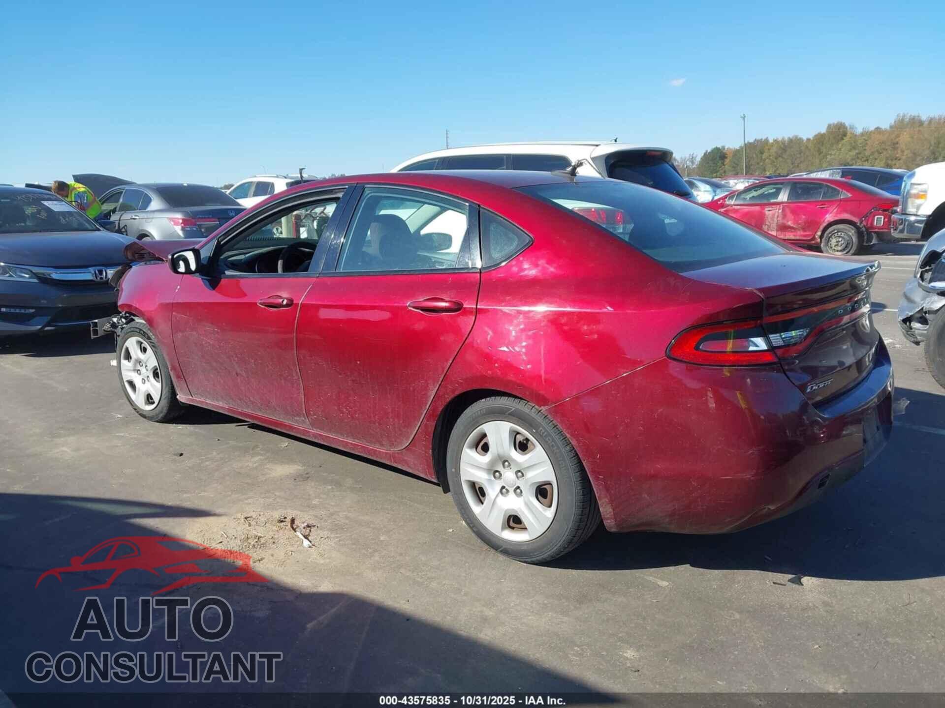DODGE DART 2015 - 1C3CDFAA3FD237244