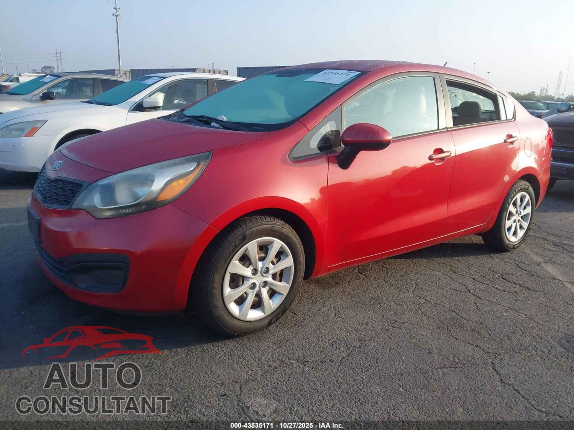 KIA RIO 2012 - KNADM4A35C6044662