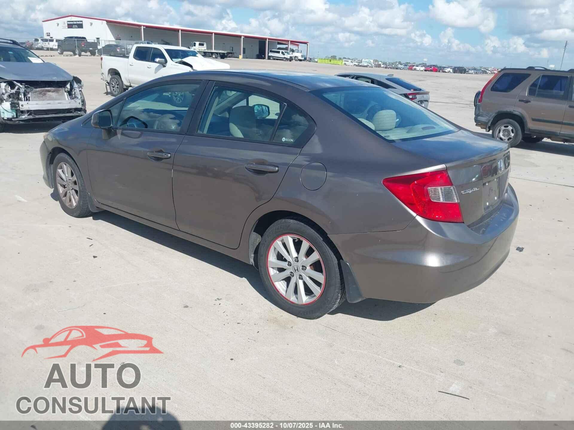 HONDA CIVIC 2012 - 2HGFB2F57CH578049