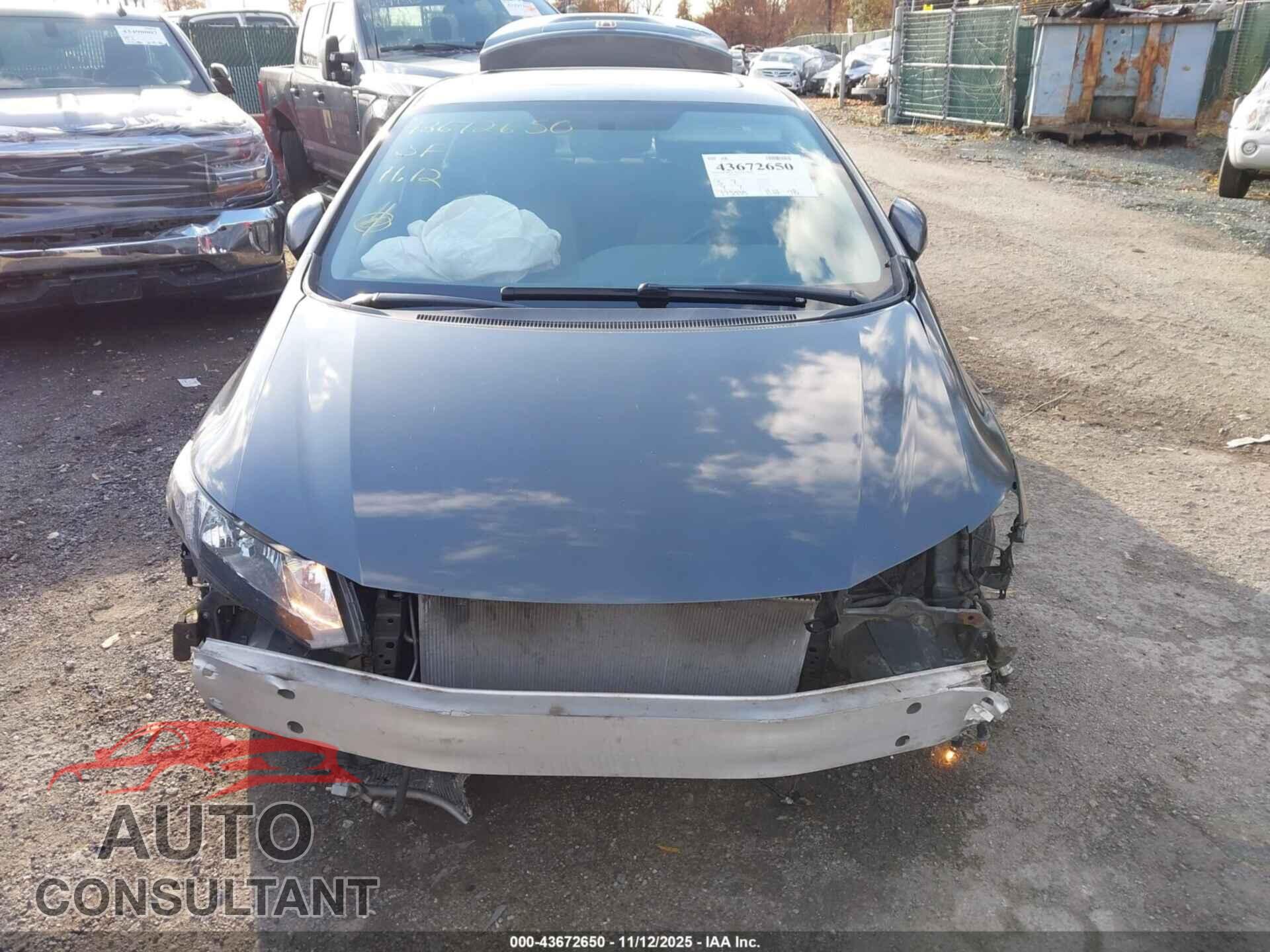 HONDA CIVIC 2012 - 2HGFB2F82CH316577