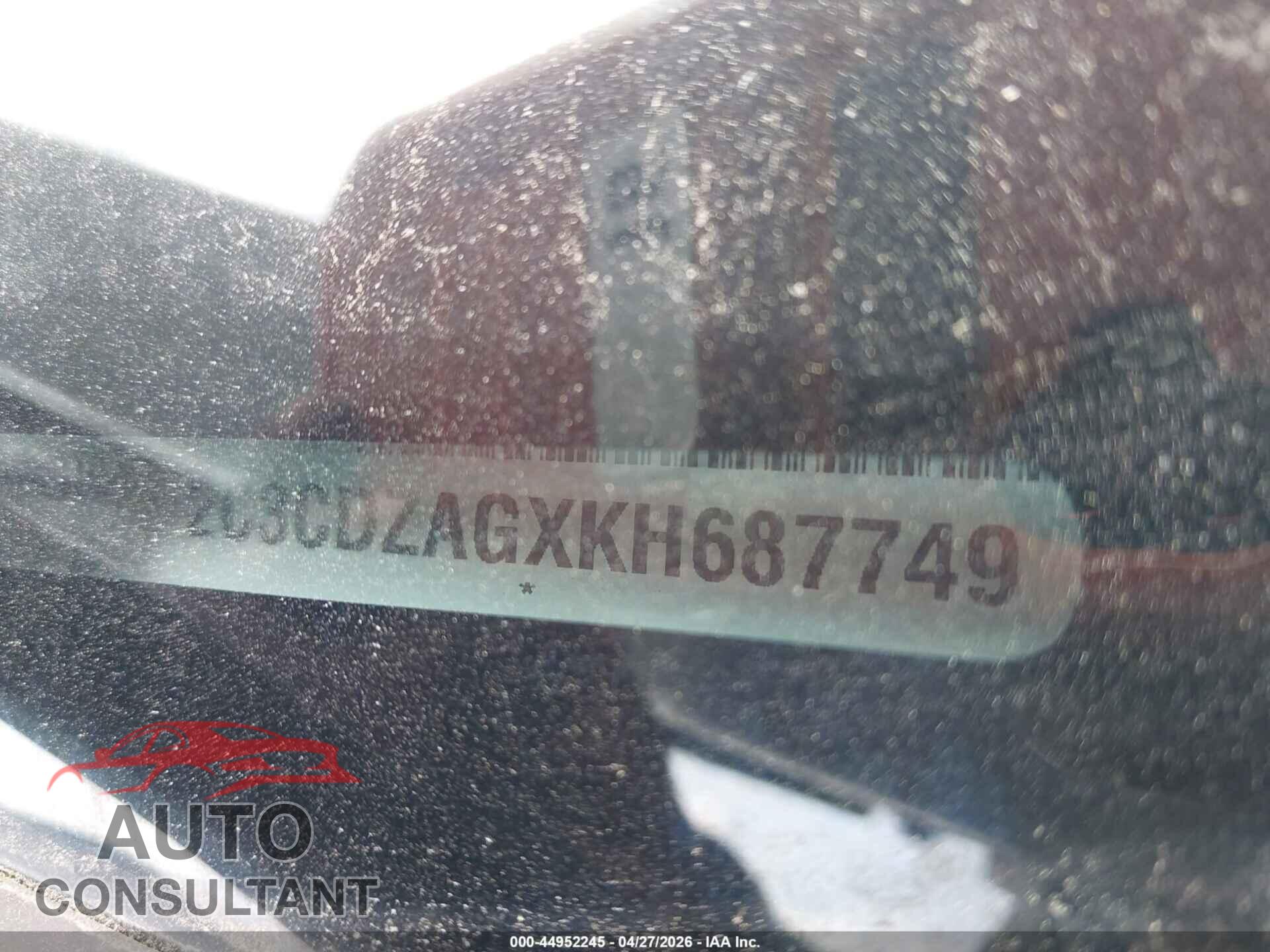 DODGE CHALLENGER 2019 - 2C3CDZAGXKH687749