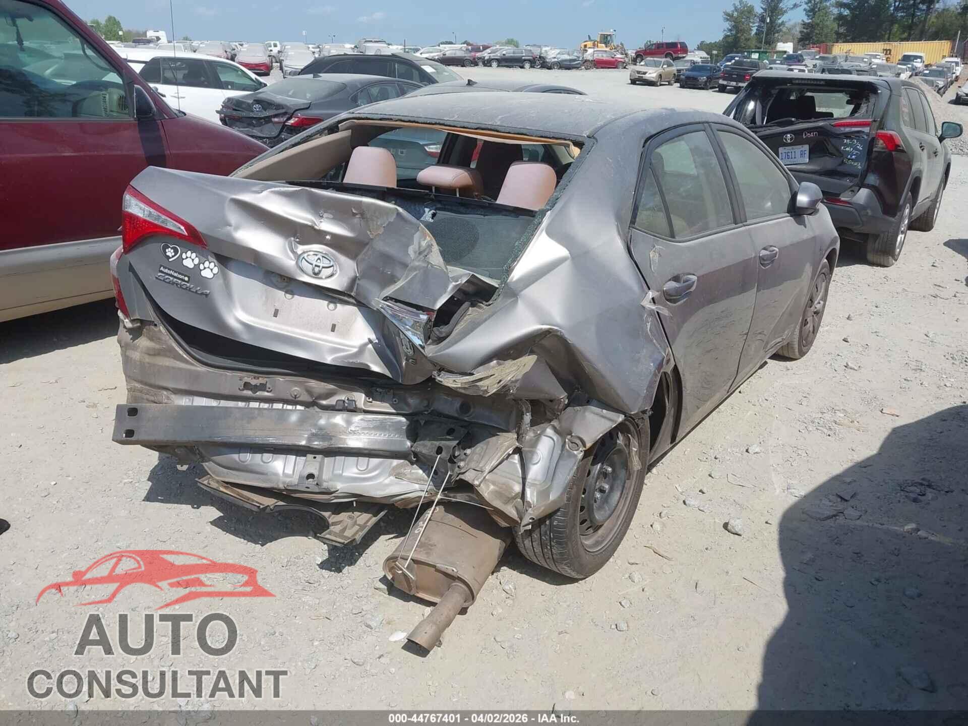 TOYOTA COROLLA 2015 - 2T1BURHE7FC242543