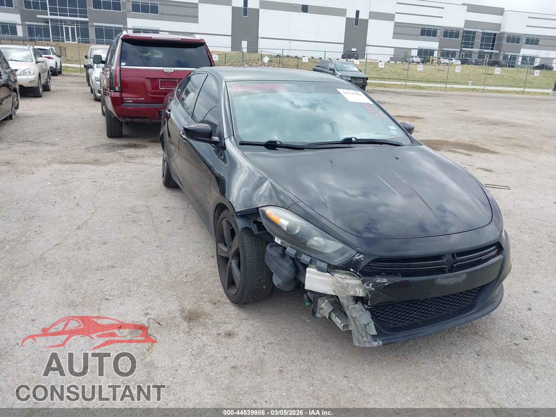 DODGE DART 2015 - 1C3CDFBB0FD187524