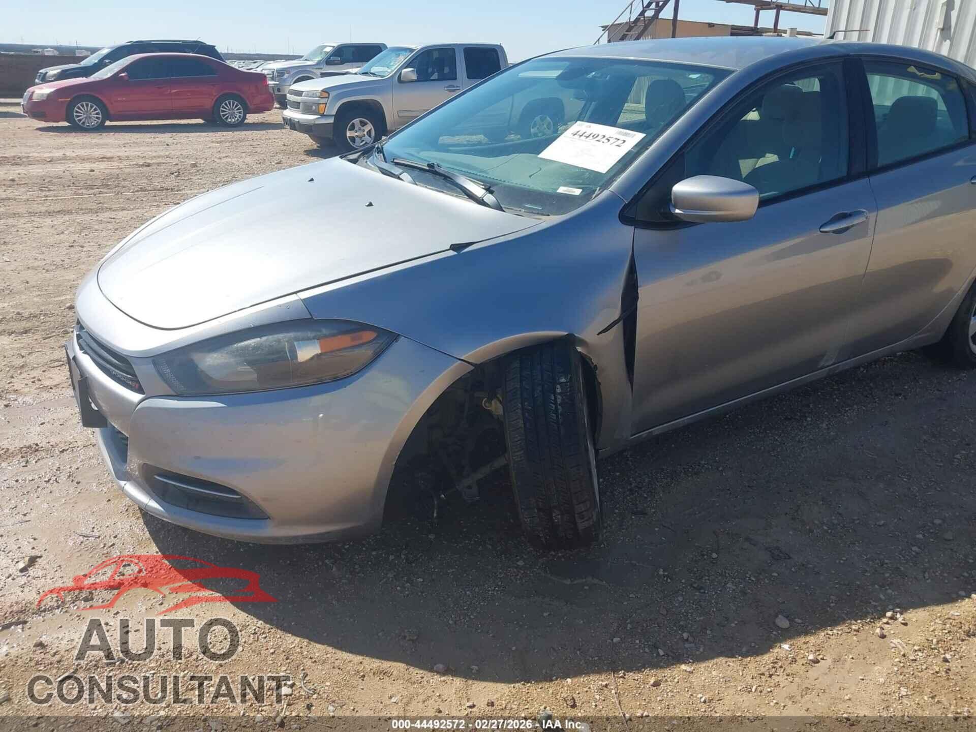 DODGE DART 2015 - 1C3CDFBB3FD192992