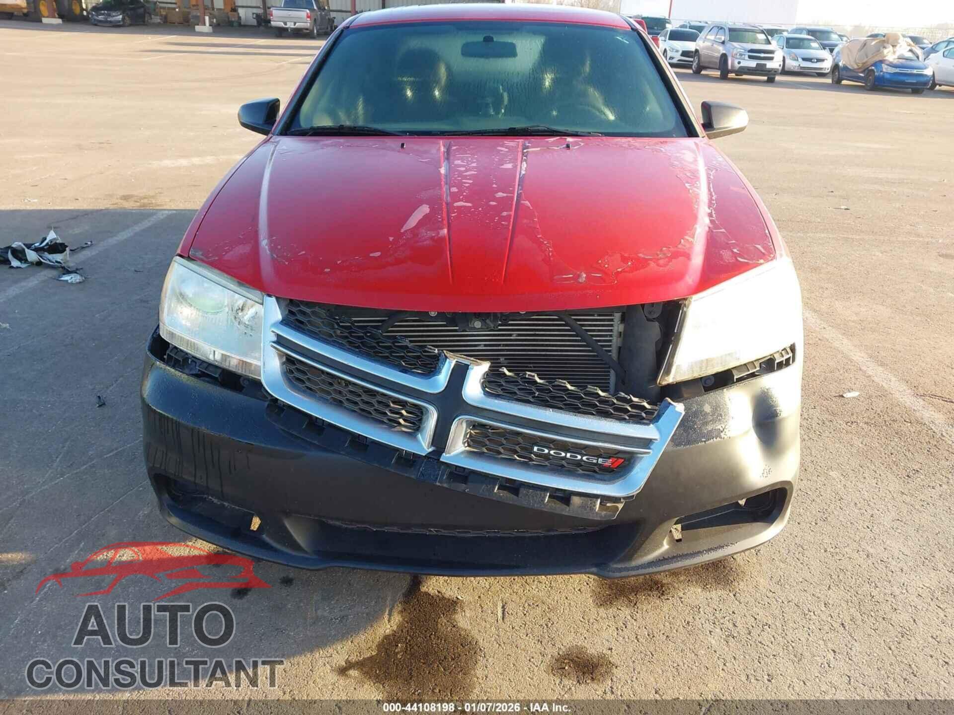 DODGE AVENGER 2013 - 1C3CDZAG2DN749381