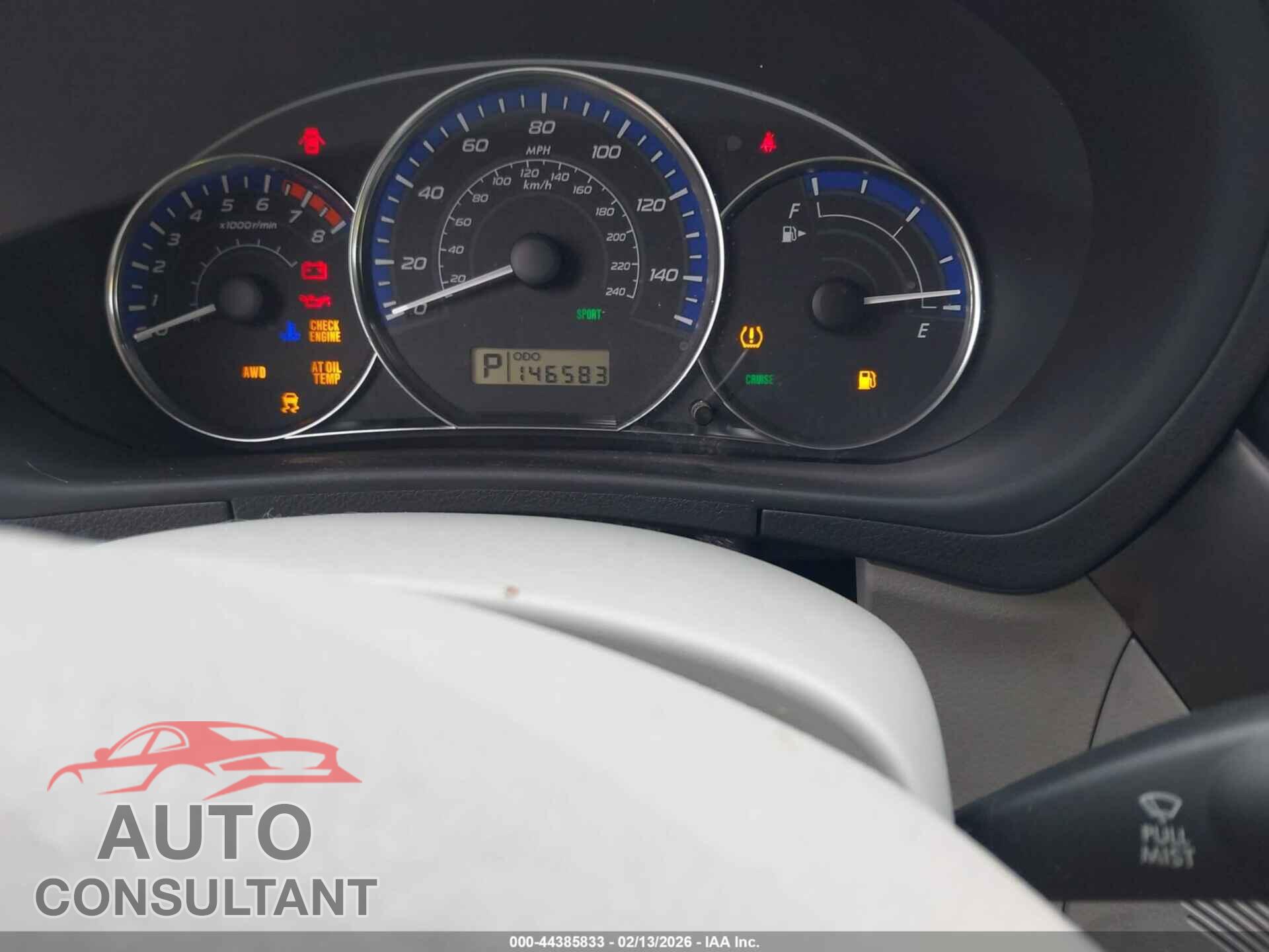 SUBARU FORESTER 2011 - JF2SHADC0BH751441