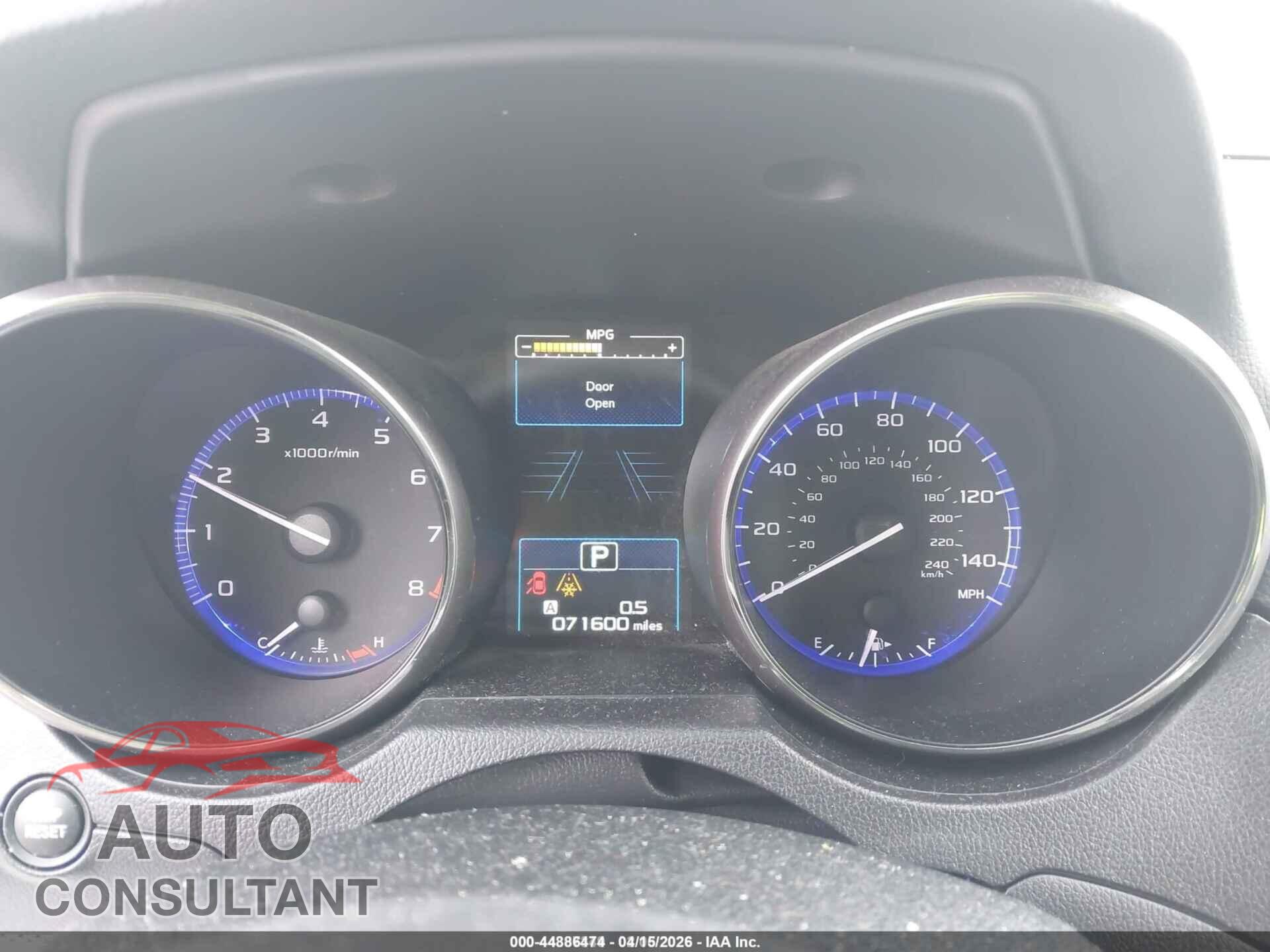 SUBARU OUTBACK 2019 - 4S4BSABCXK3305891