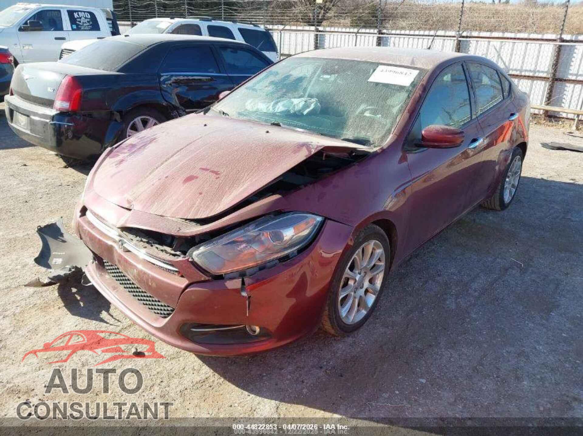 DODGE DART 2015 - 1C3CDFCB3FD254146