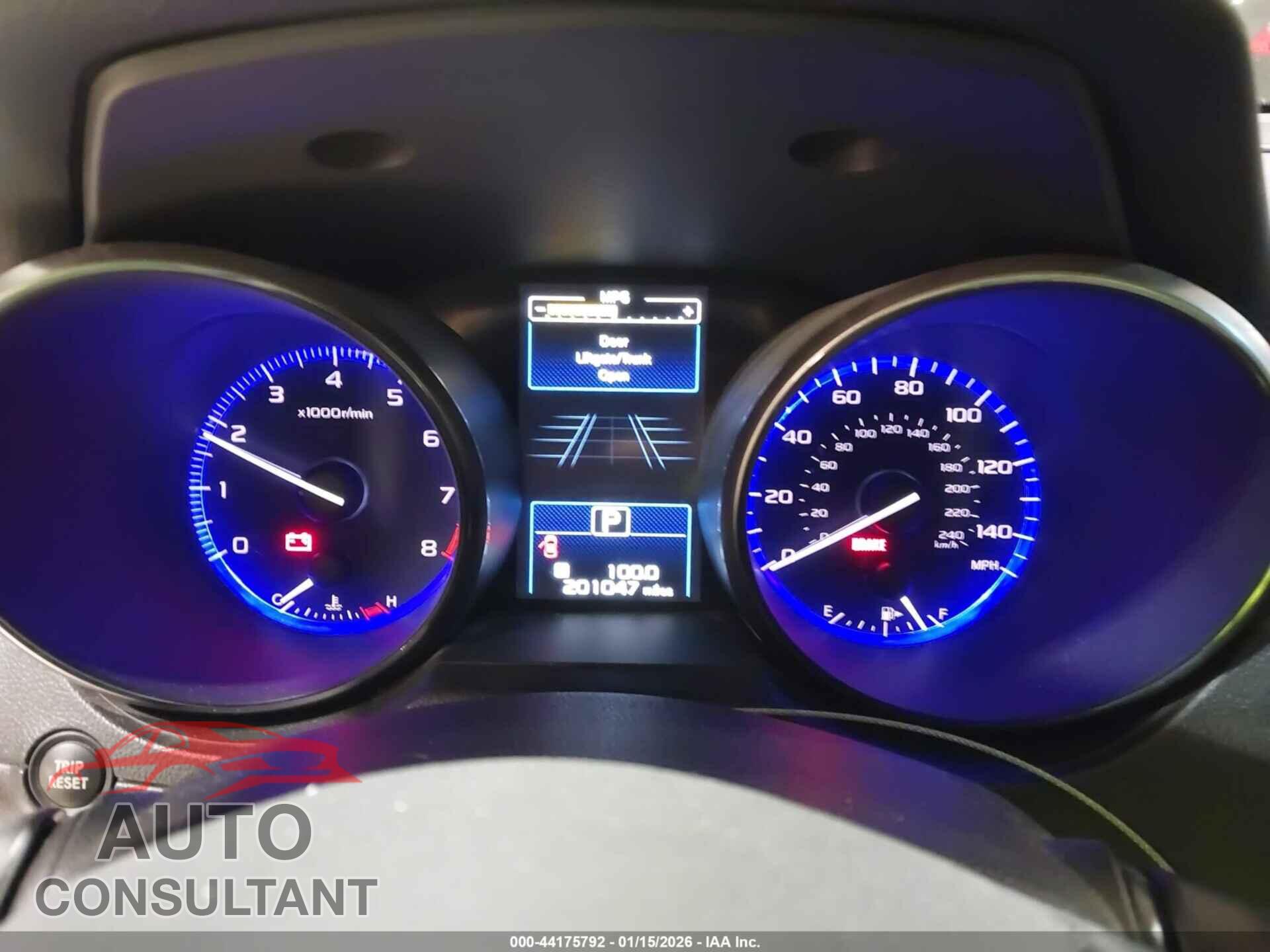 SUBARU OUTBACK 2015 - 4S4BSBFC8F3286229
