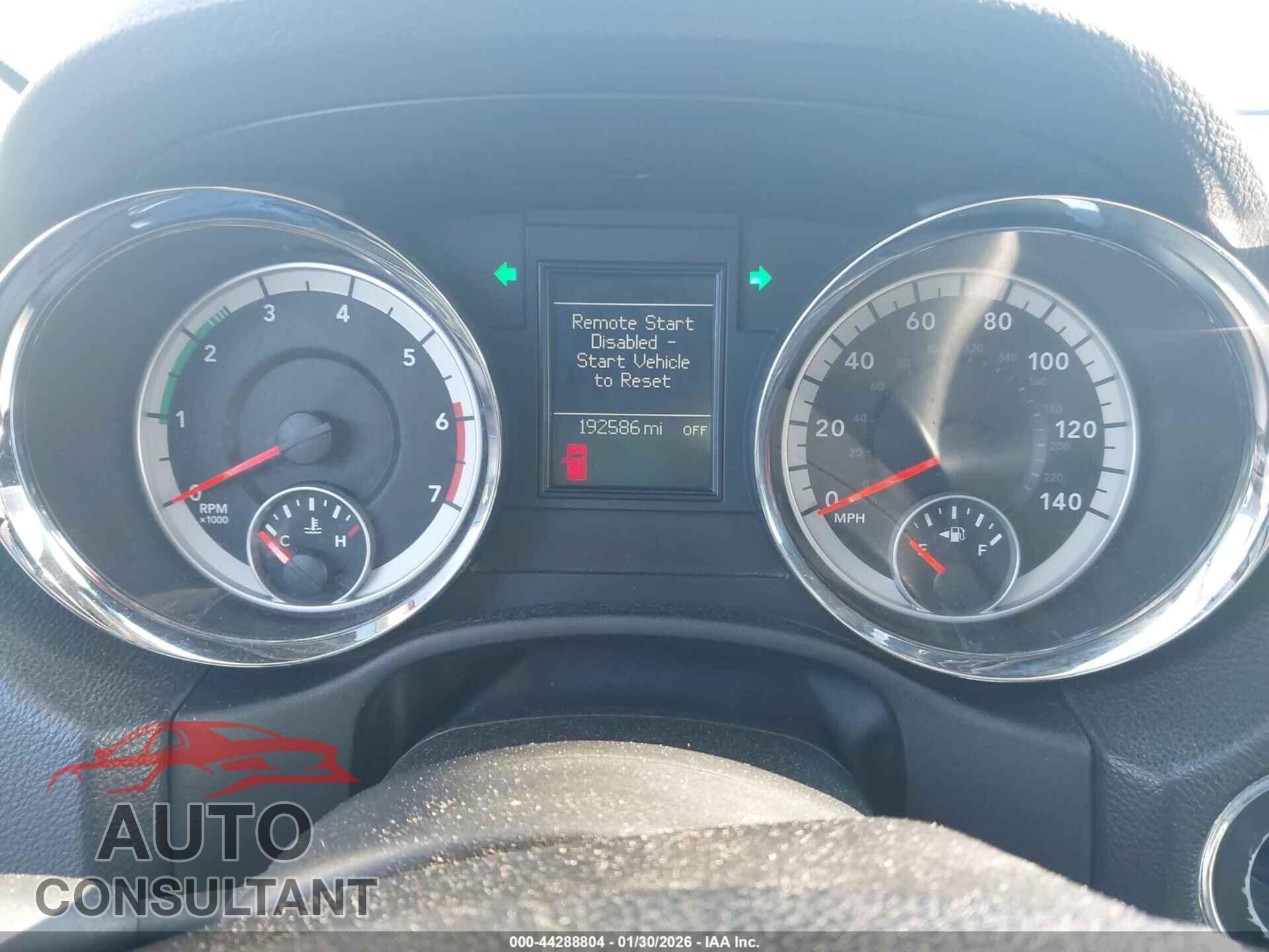 DODGE DURANGO 2011 - 1D4SD5GT7BC592768