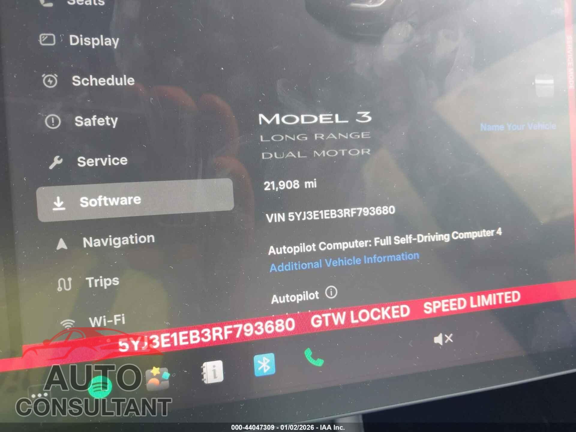 TESLA MODEL 3 2024 - 5YJ3E1EB3RF793680