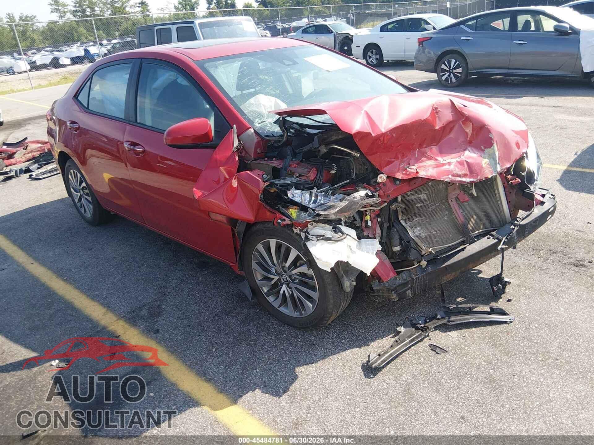 TOYOTA COROLLA 2017 - 2T1BURHE6HC910092