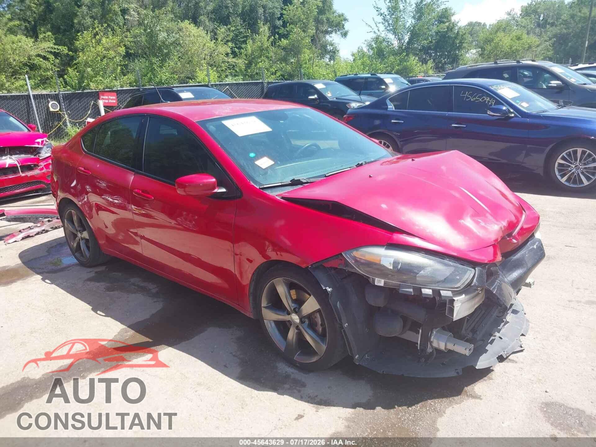 DODGE DART 2013 - 1C3CDFBA0DD305267